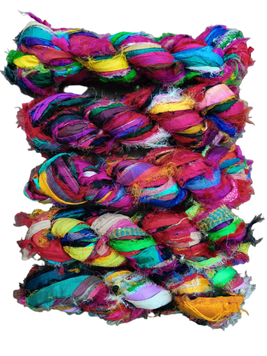 Sari Silk Fuzzy Multi Ribbon 5KG Price