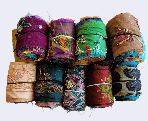 Assorted Decorative Embroidered Trims Roll