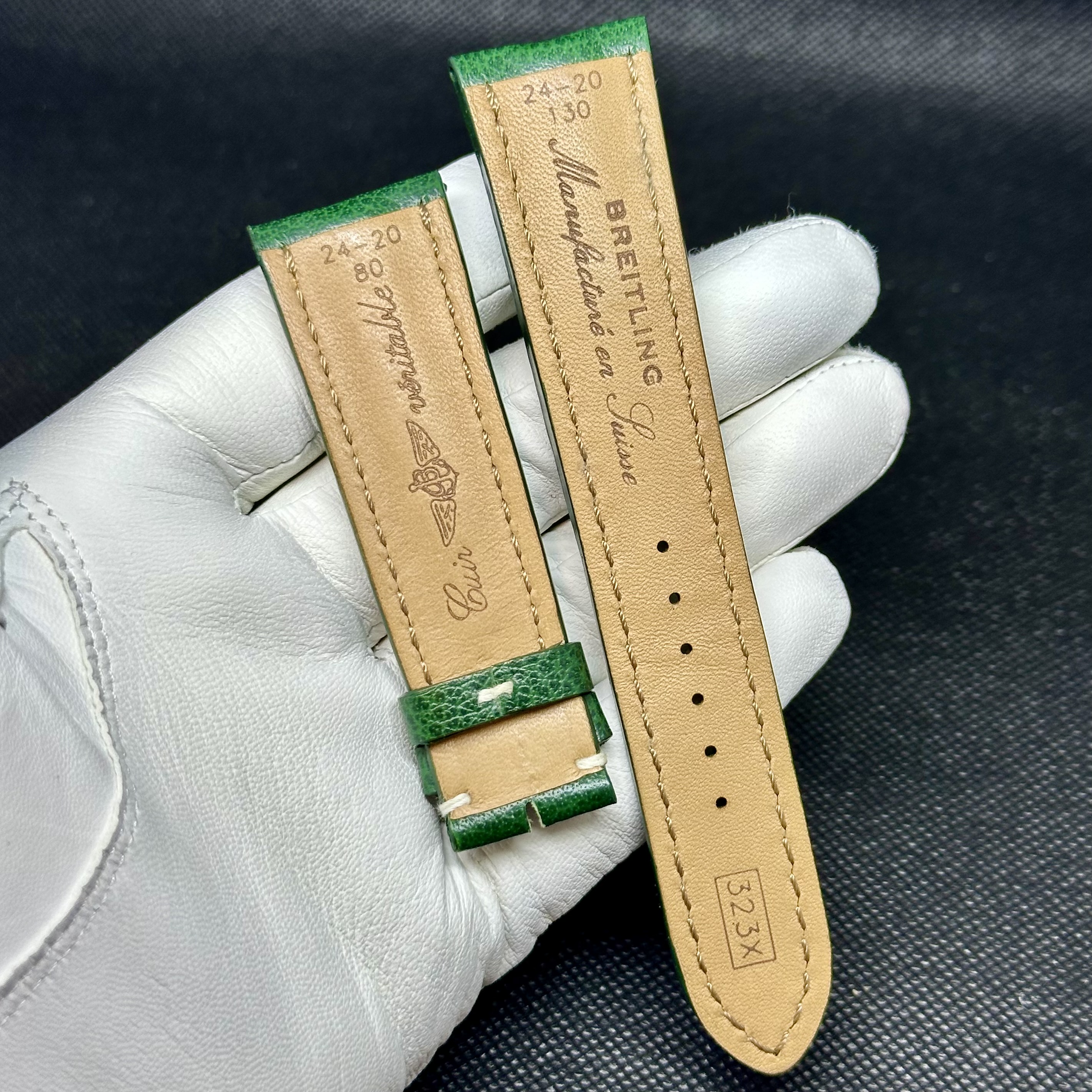 Green Strap for Breitling