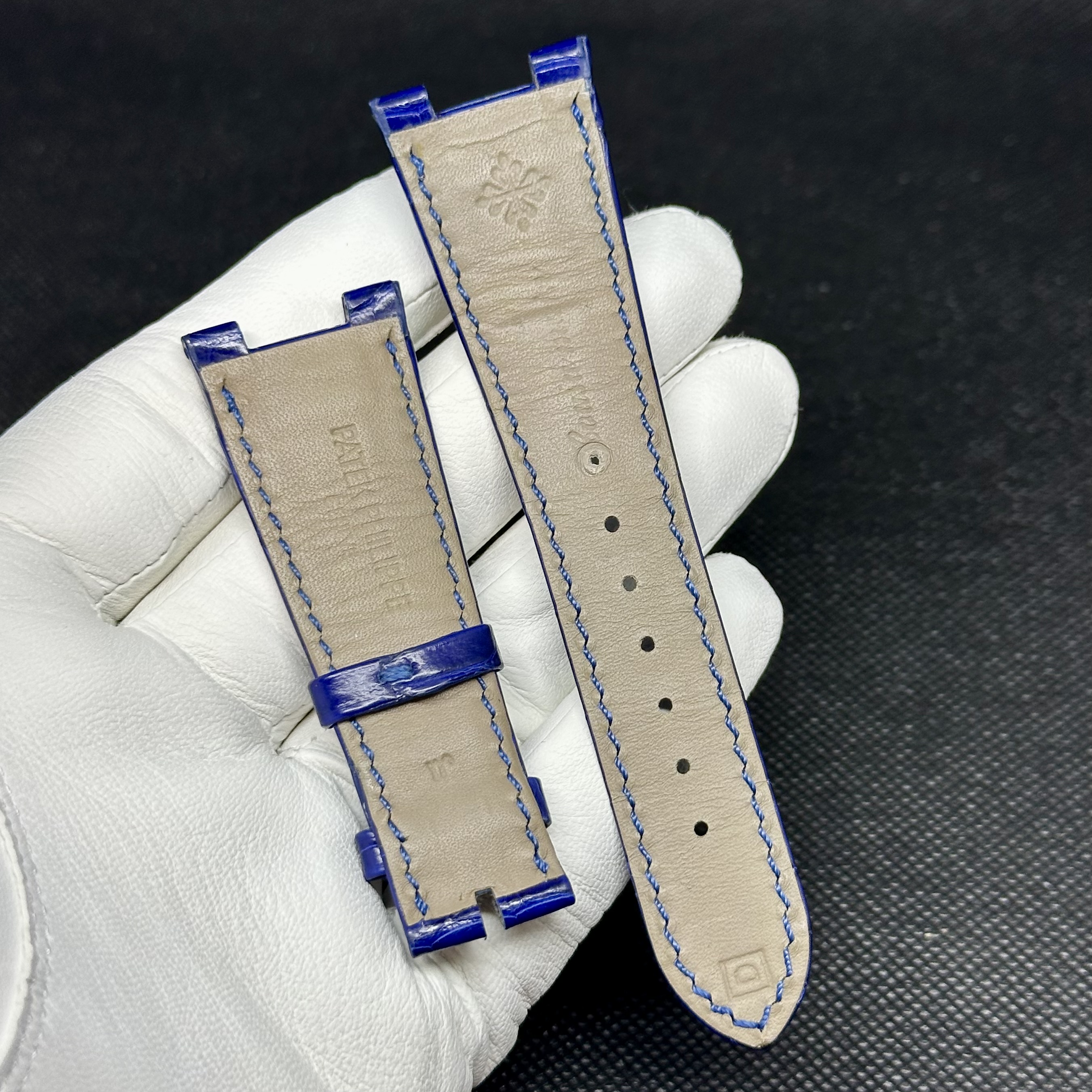 Electric Blue Crocodile Strap for PP