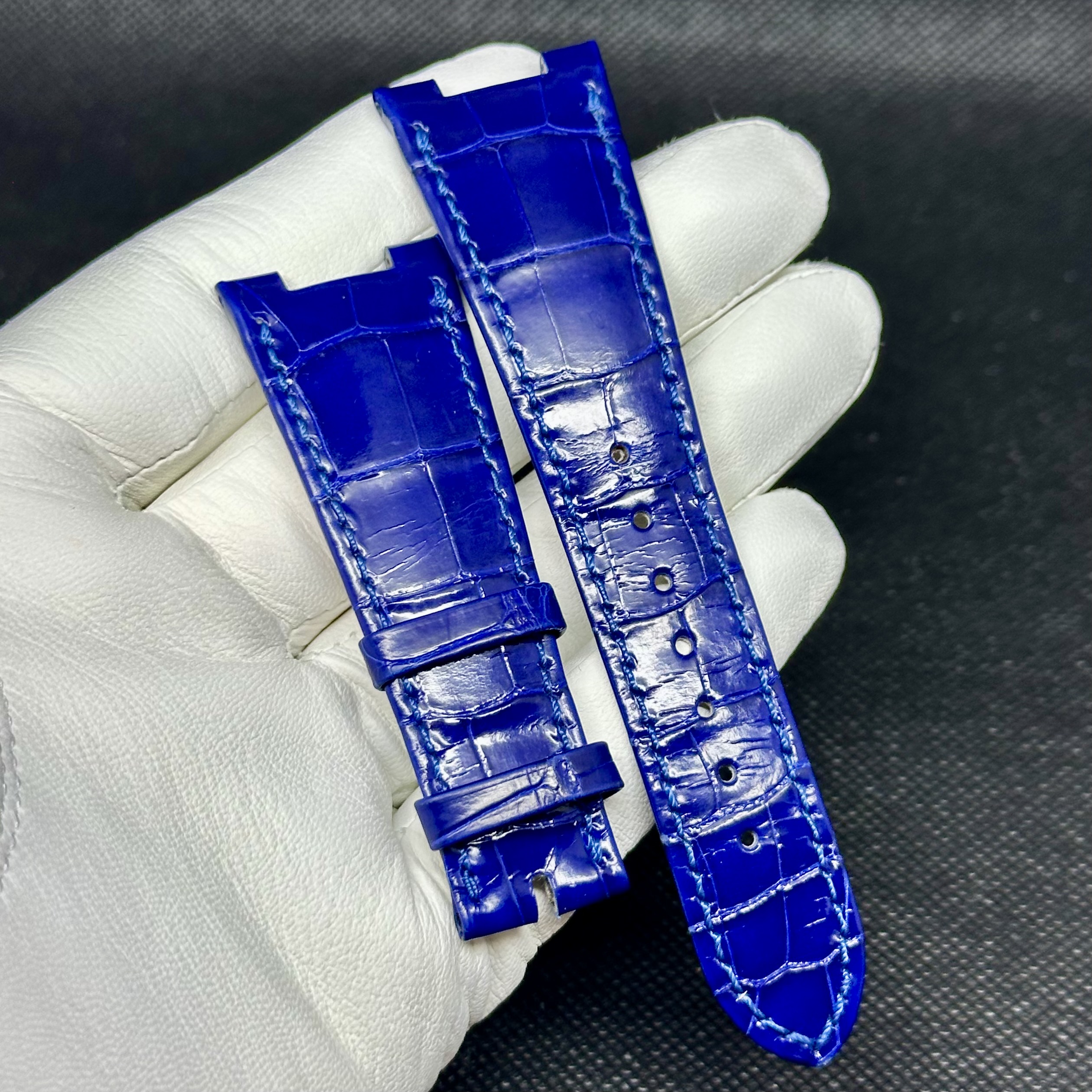 Electric Blue Crocodile Strap for PP