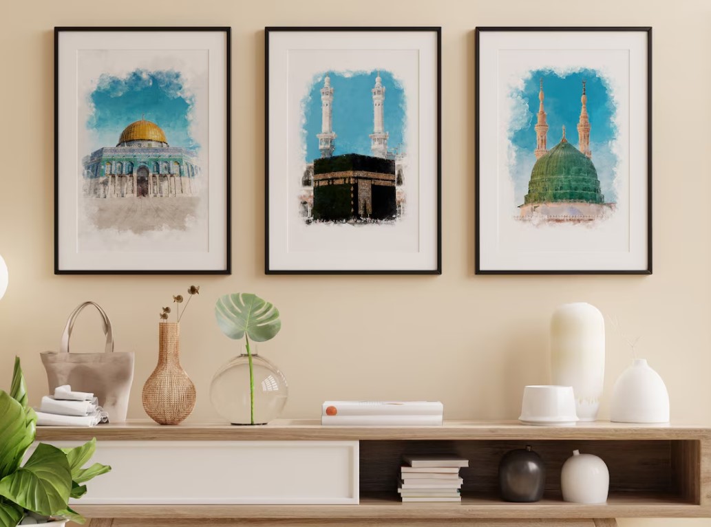 Islamic Landmark Art Prints Set