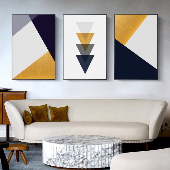 Modern Geometric Wall Art Set