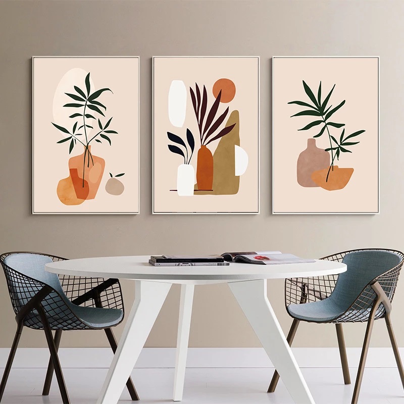 Abstract Botanical Wall Art Set
