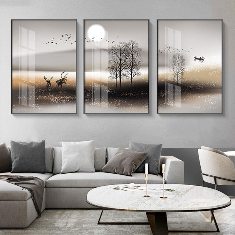 Modern Landscape Wall Art Set