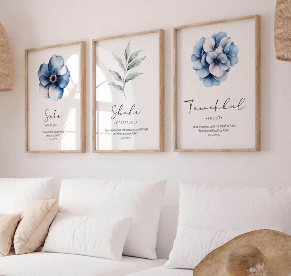 Botanical Wall Art Print Set