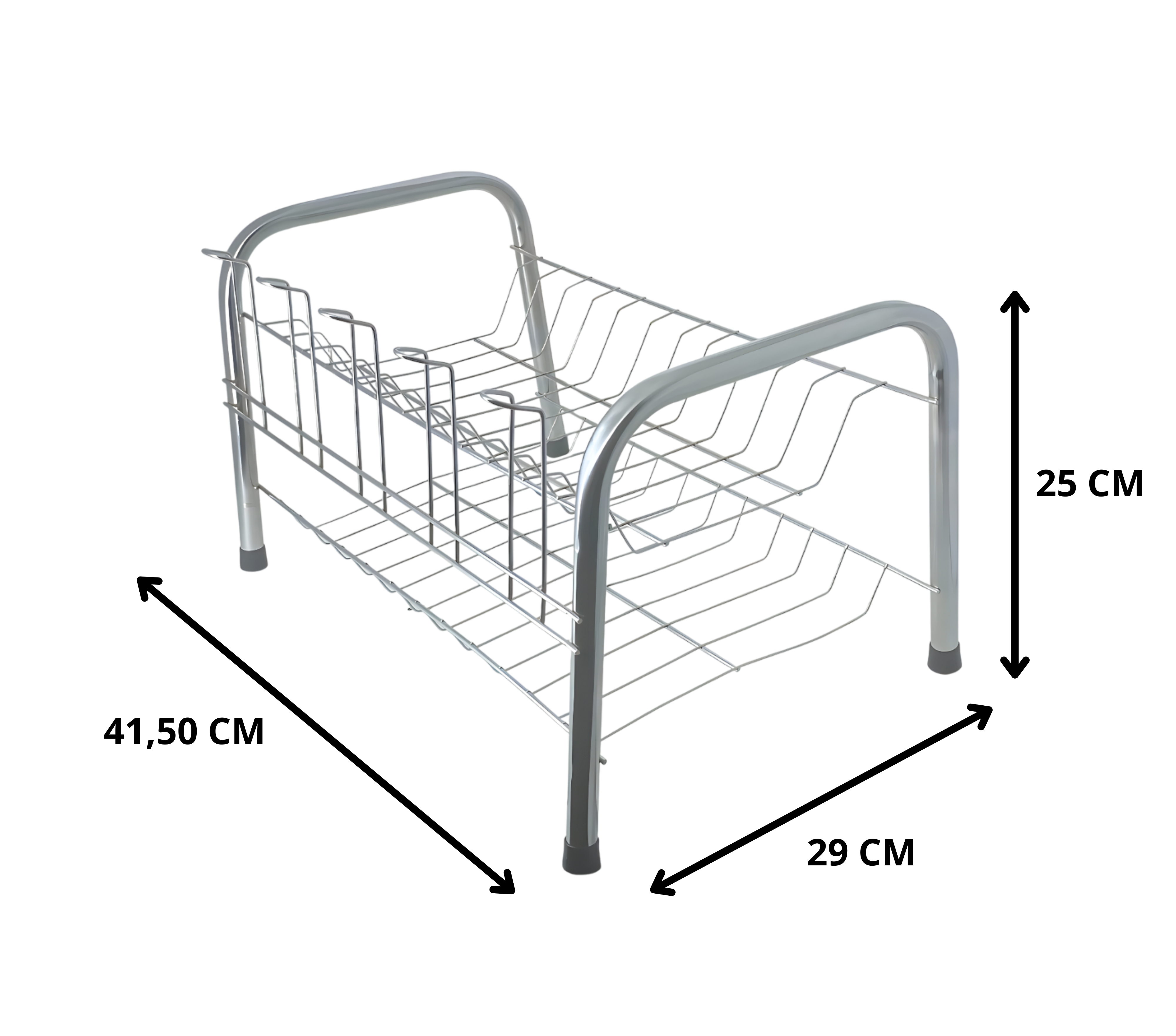Escorredor de pratos metálico