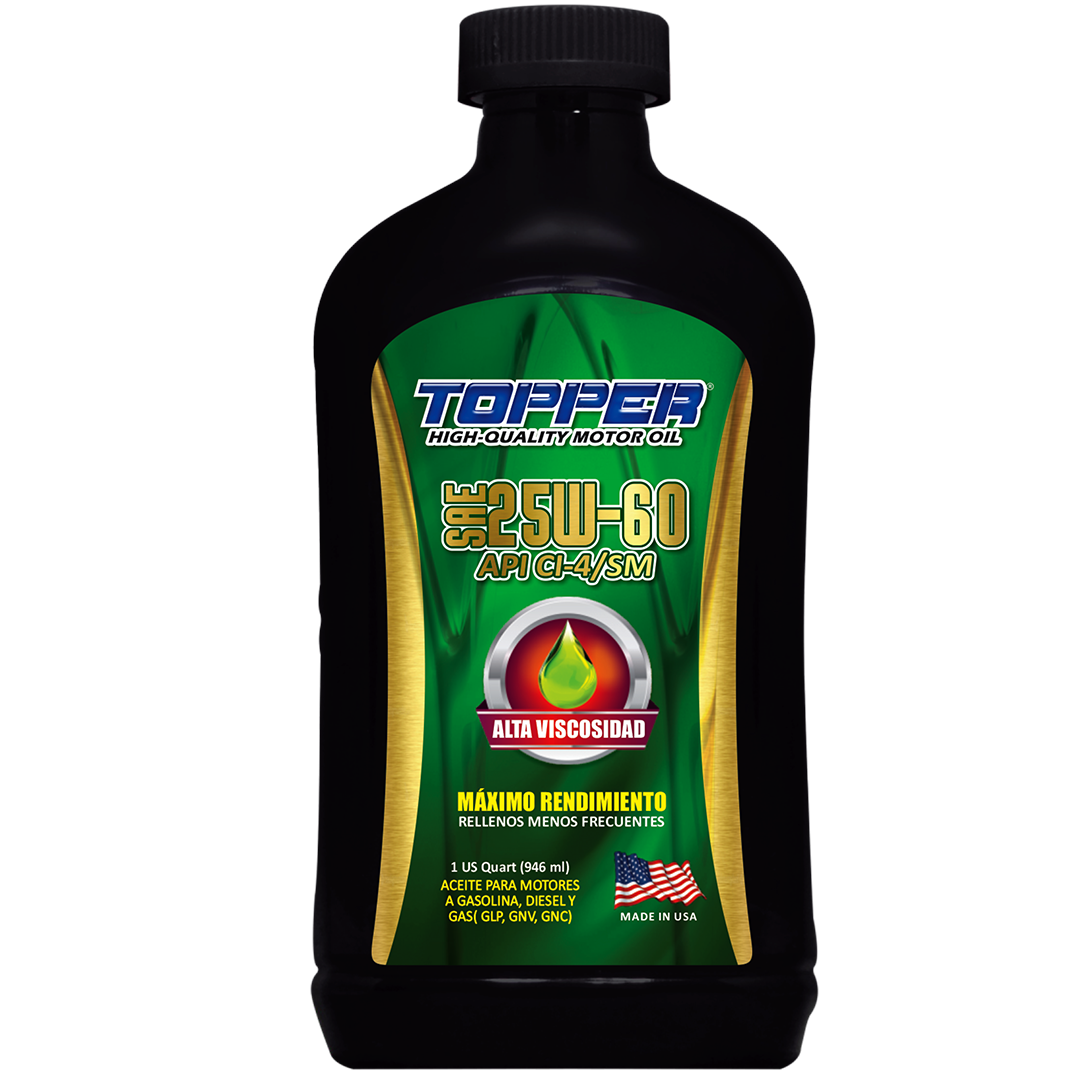 ACEITE TOPPER® ALTA VISCOSIDAD SAE 25W-60 CI-4/SM