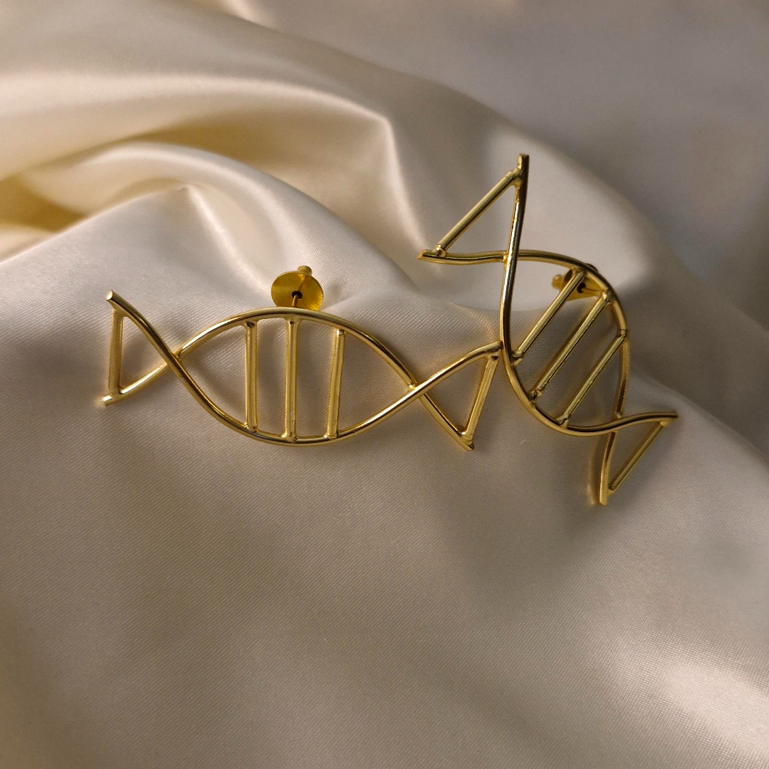 Gene Code Brass Earrings