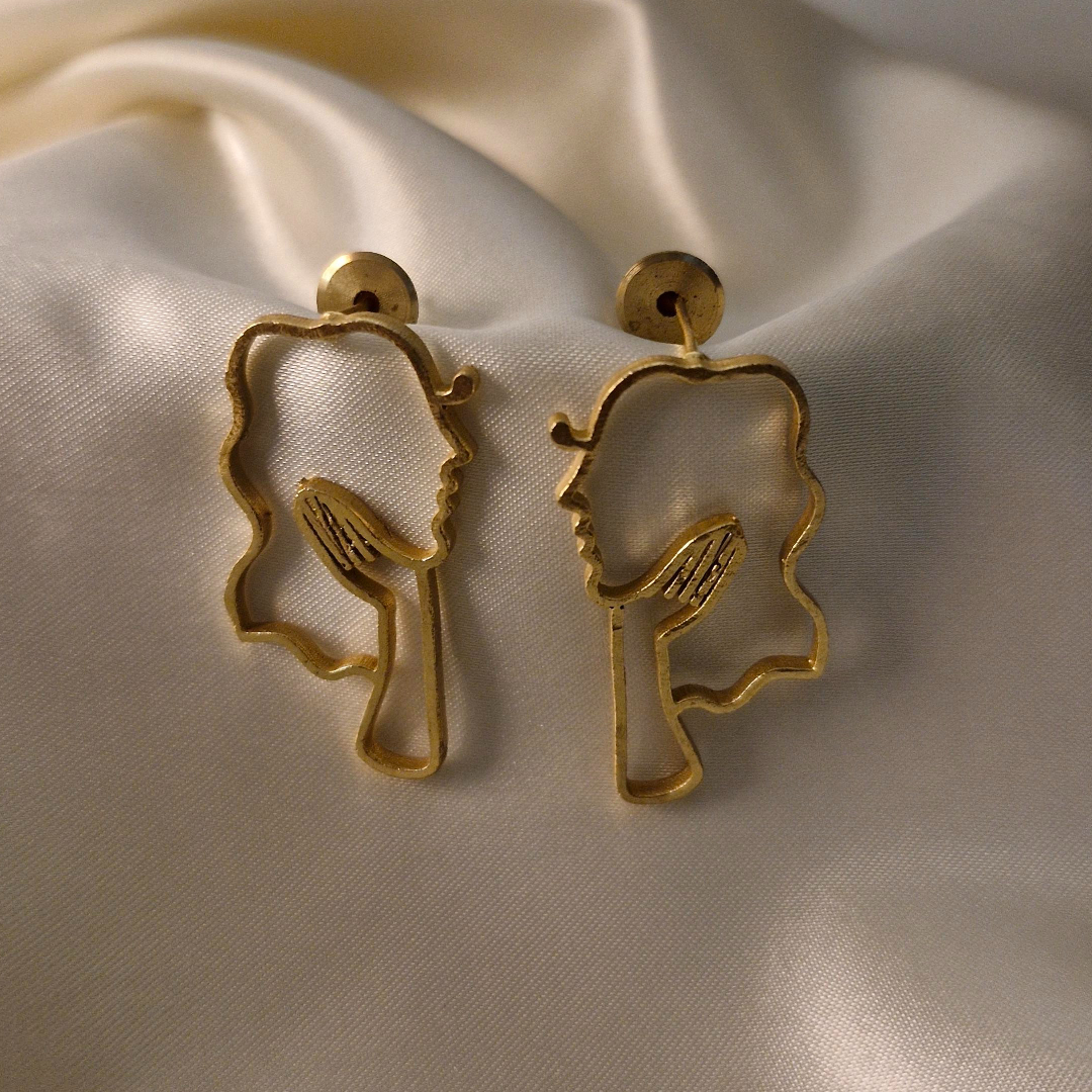 Golden Muse Statement Earrings