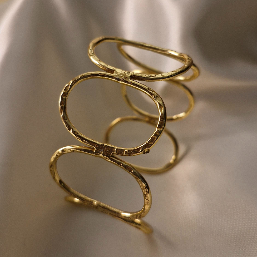 Textured Brass Bracelet