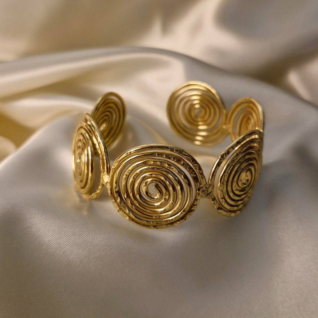 Spiral Brass Bracelet