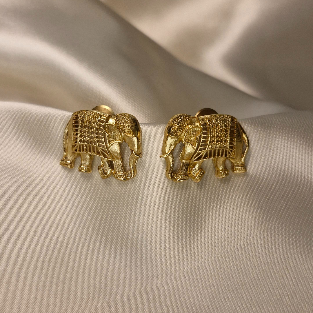 Royal Elephant Heritage Stud Earrings