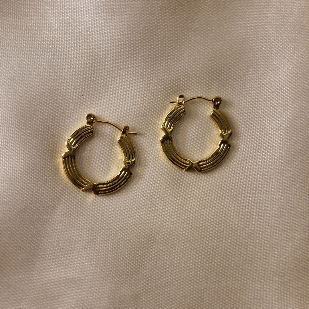 Golden Tropics Leaf Studs