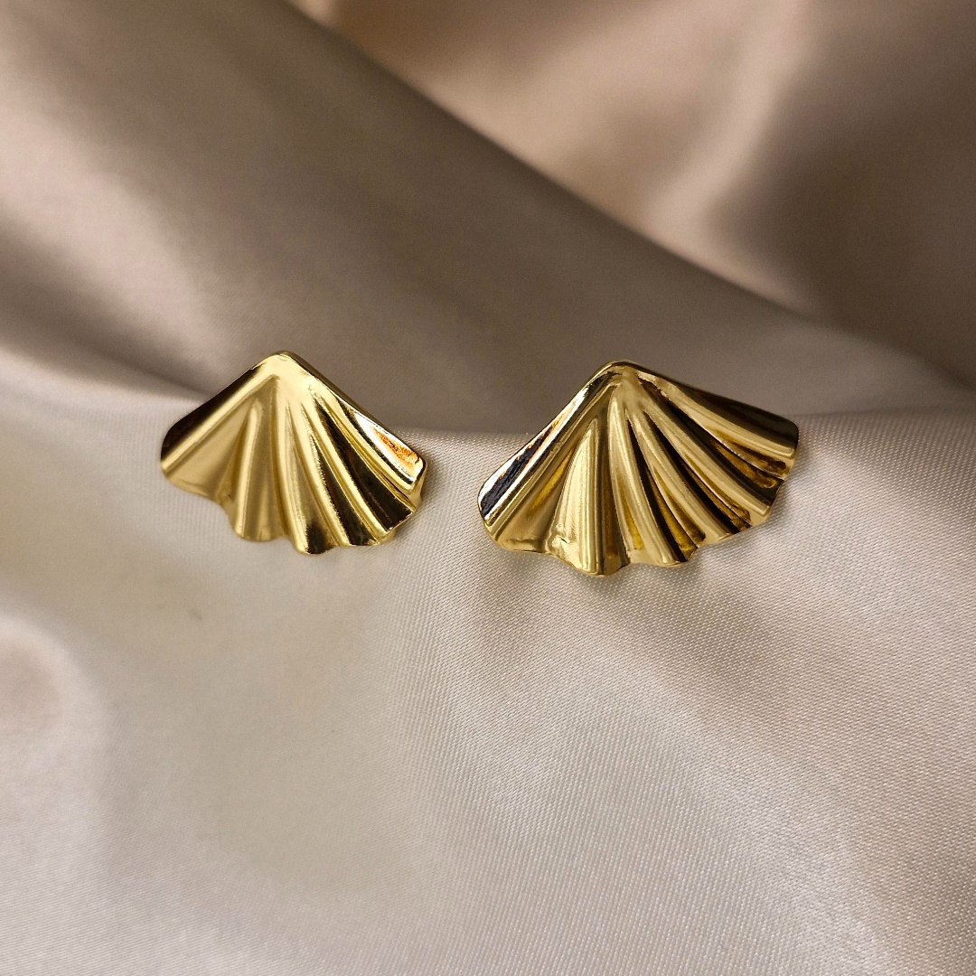 Golden Radiance Fan Studs