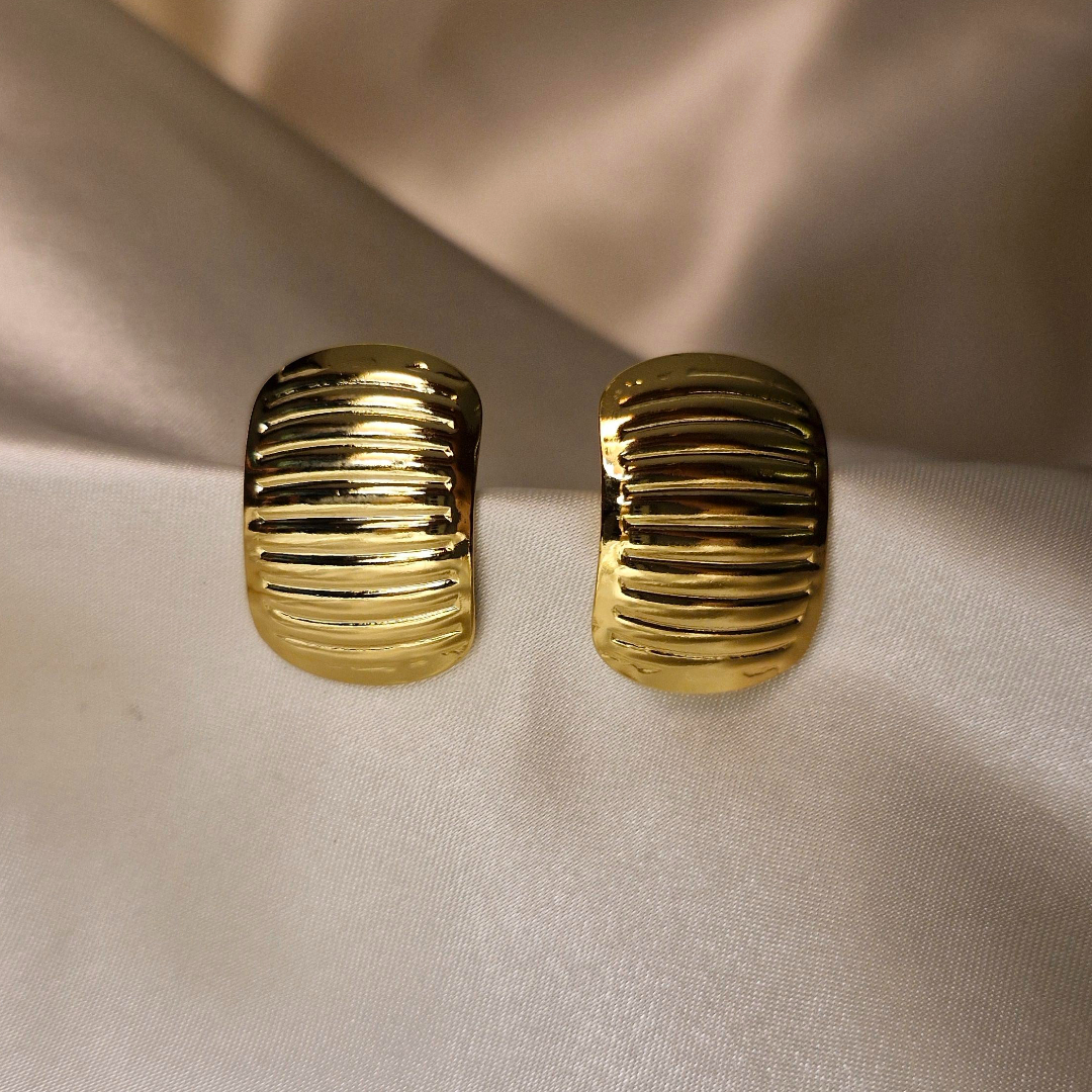 Golden Tropics Leaf Studs