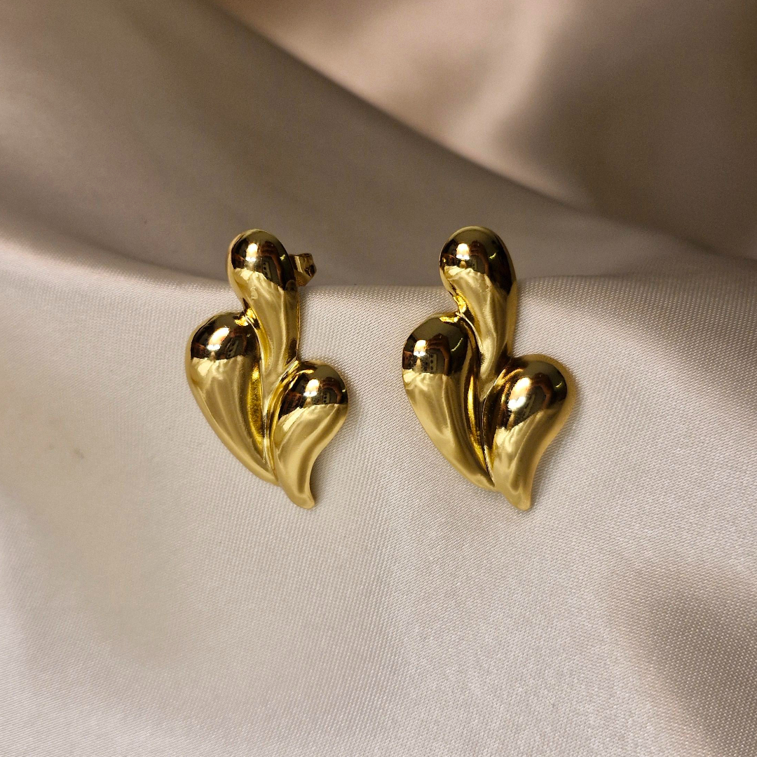Golden Bloom Drop Studs
