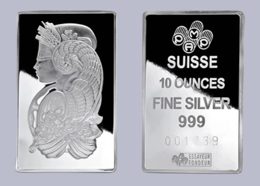 Lingotes de Plata Pamp Suisse