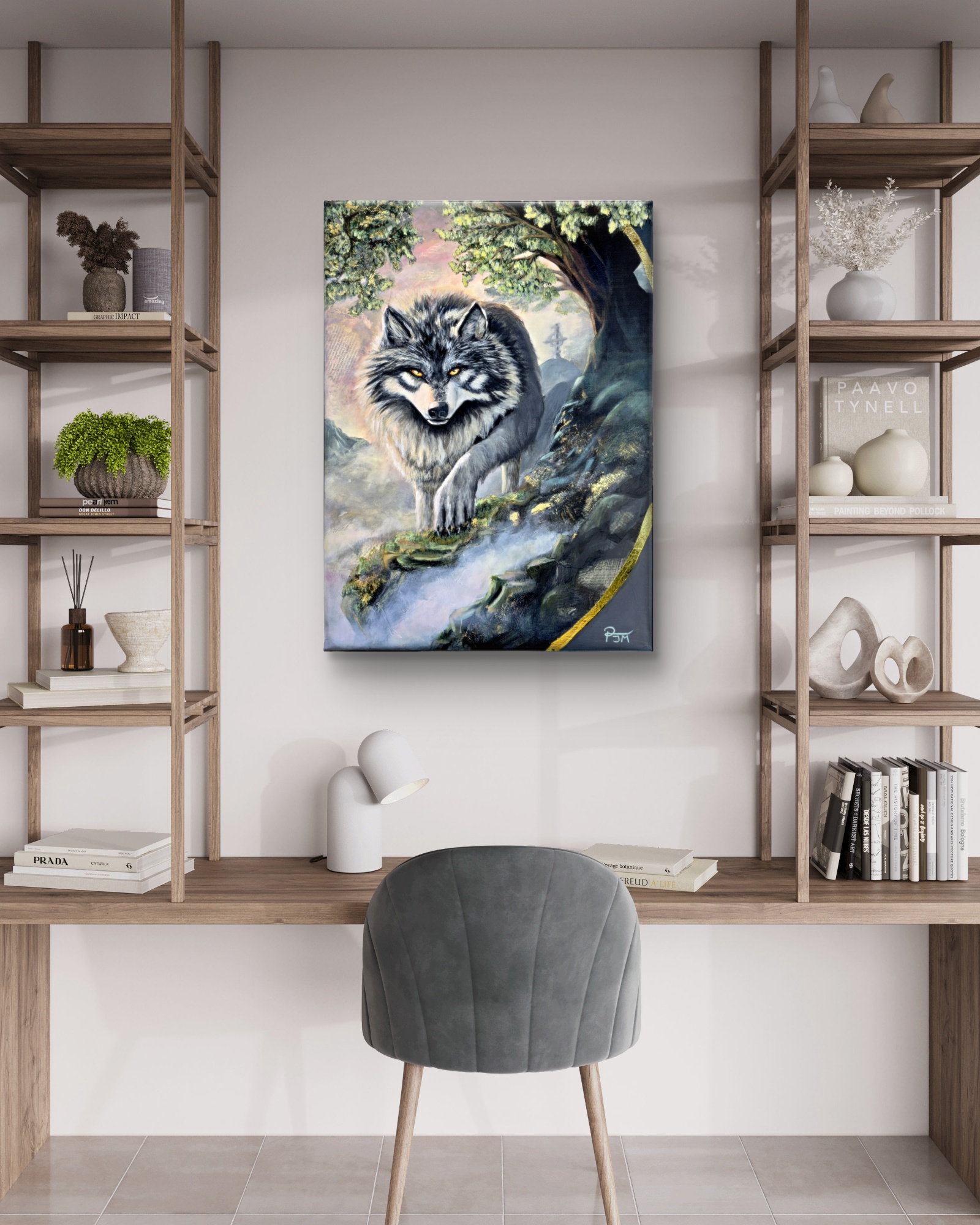 The Silver Guardian | unframed canvas