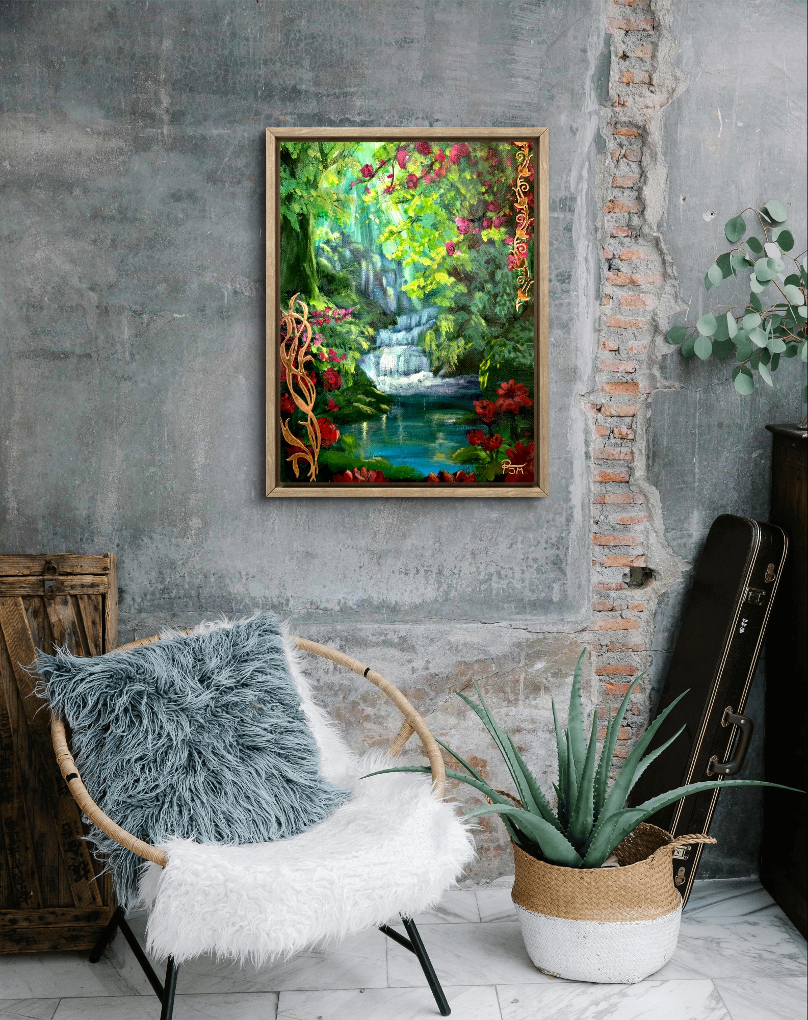 The forest of forgotten dreams | Light wood frame