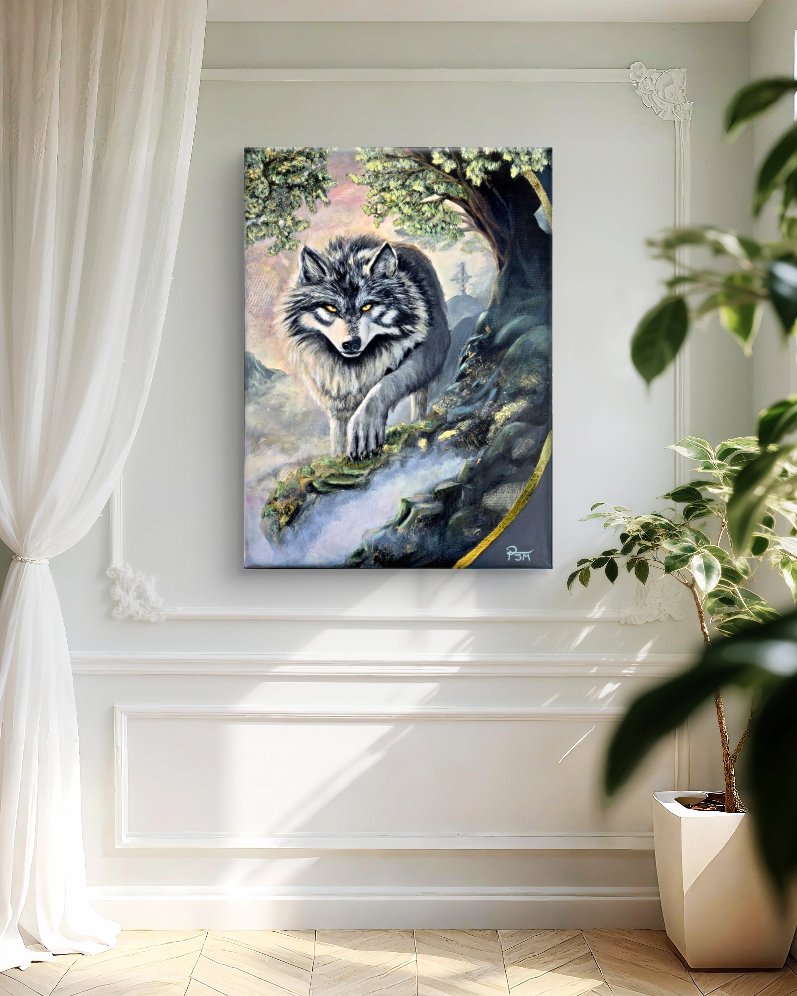 The Silver Guardian | unframed canvas
