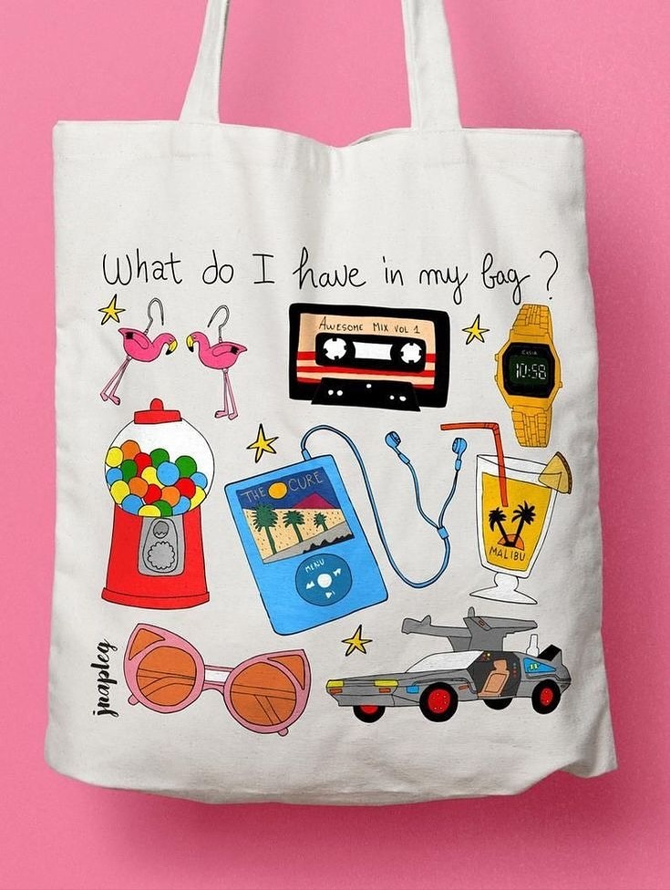 TOTE BAG - ¿Que hay en mi bolso?