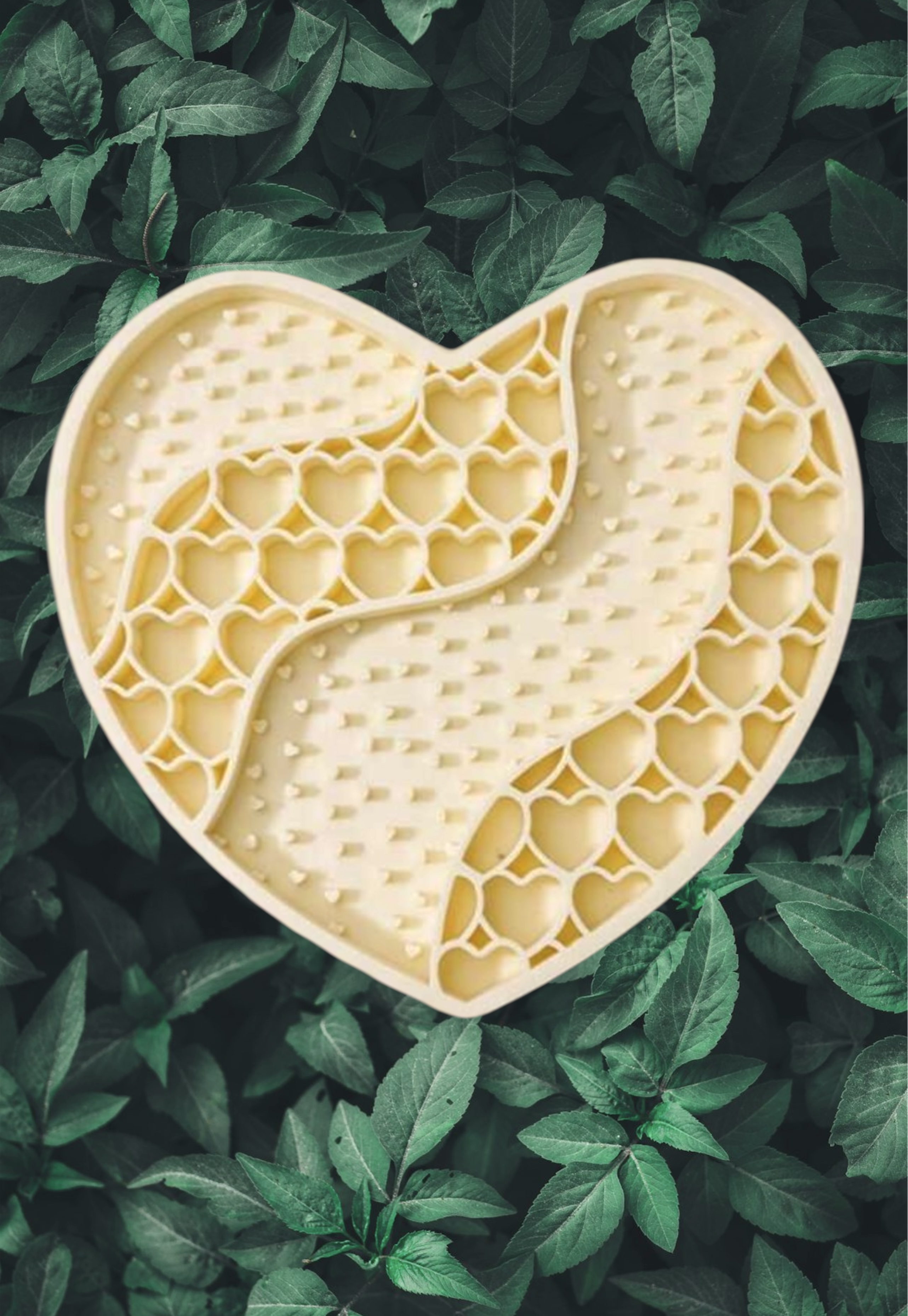 Honeycomb Heart Lick Mat