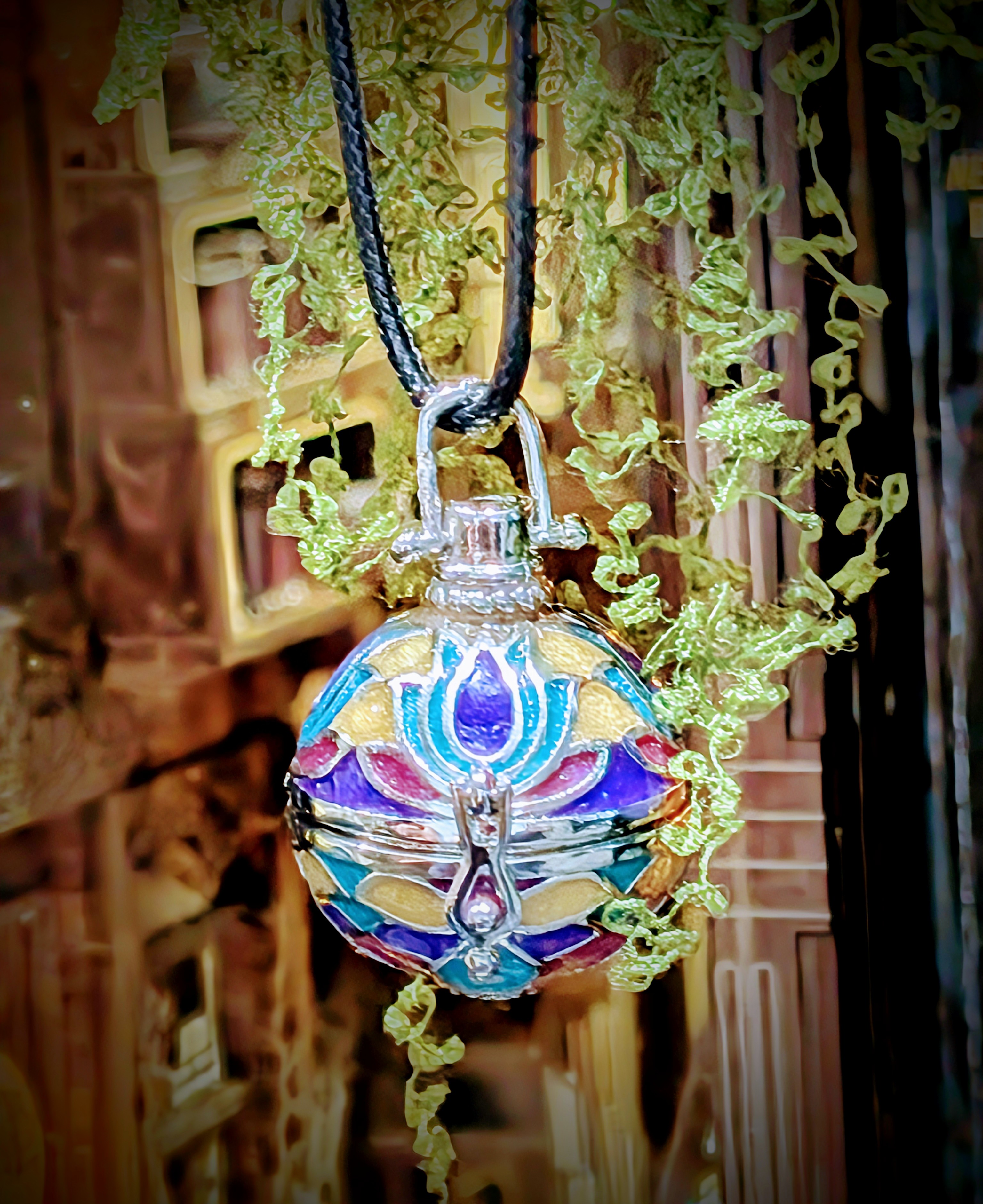 Stained Glass Glow Pendant