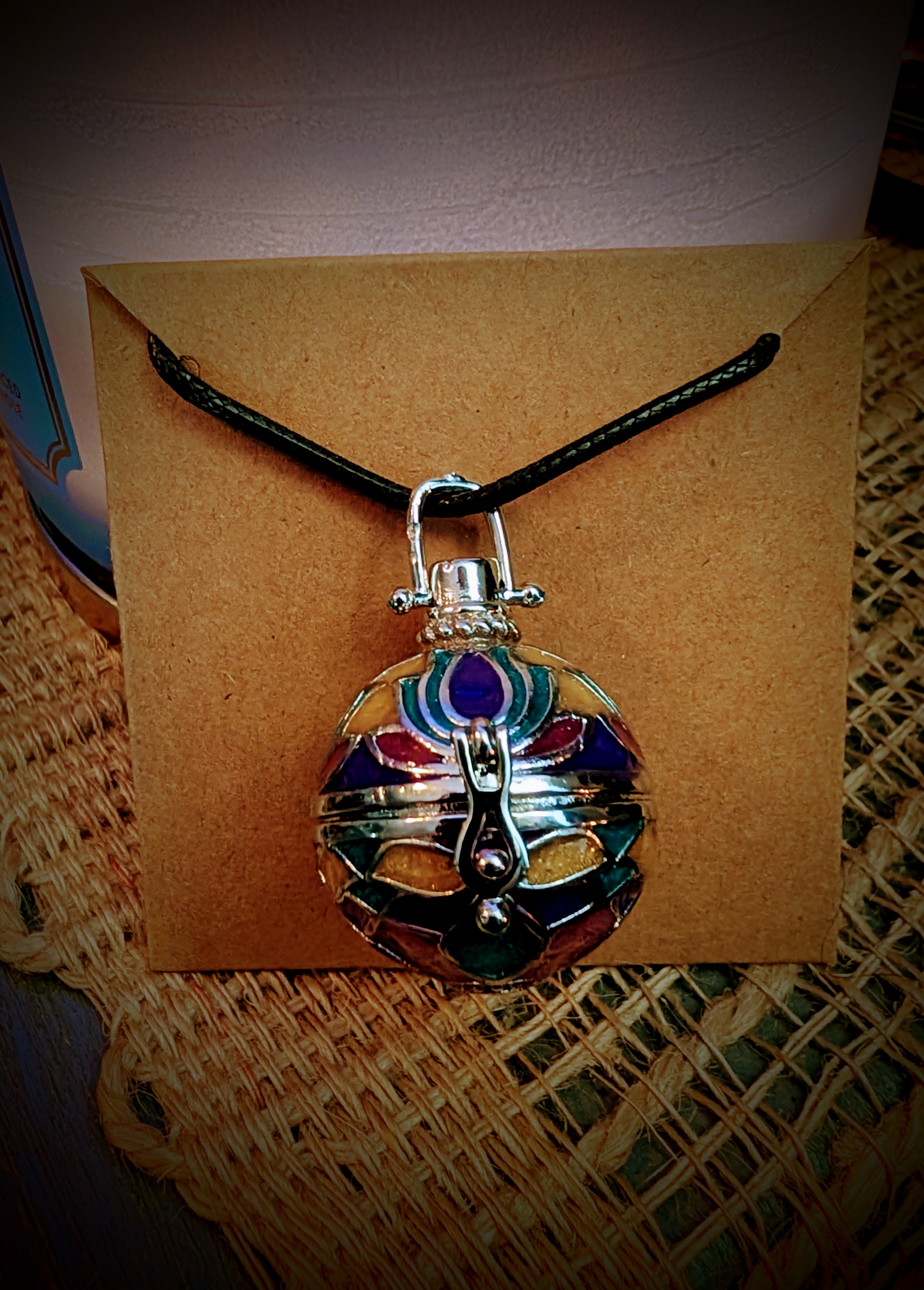 Stained Glass Glow Pendant
