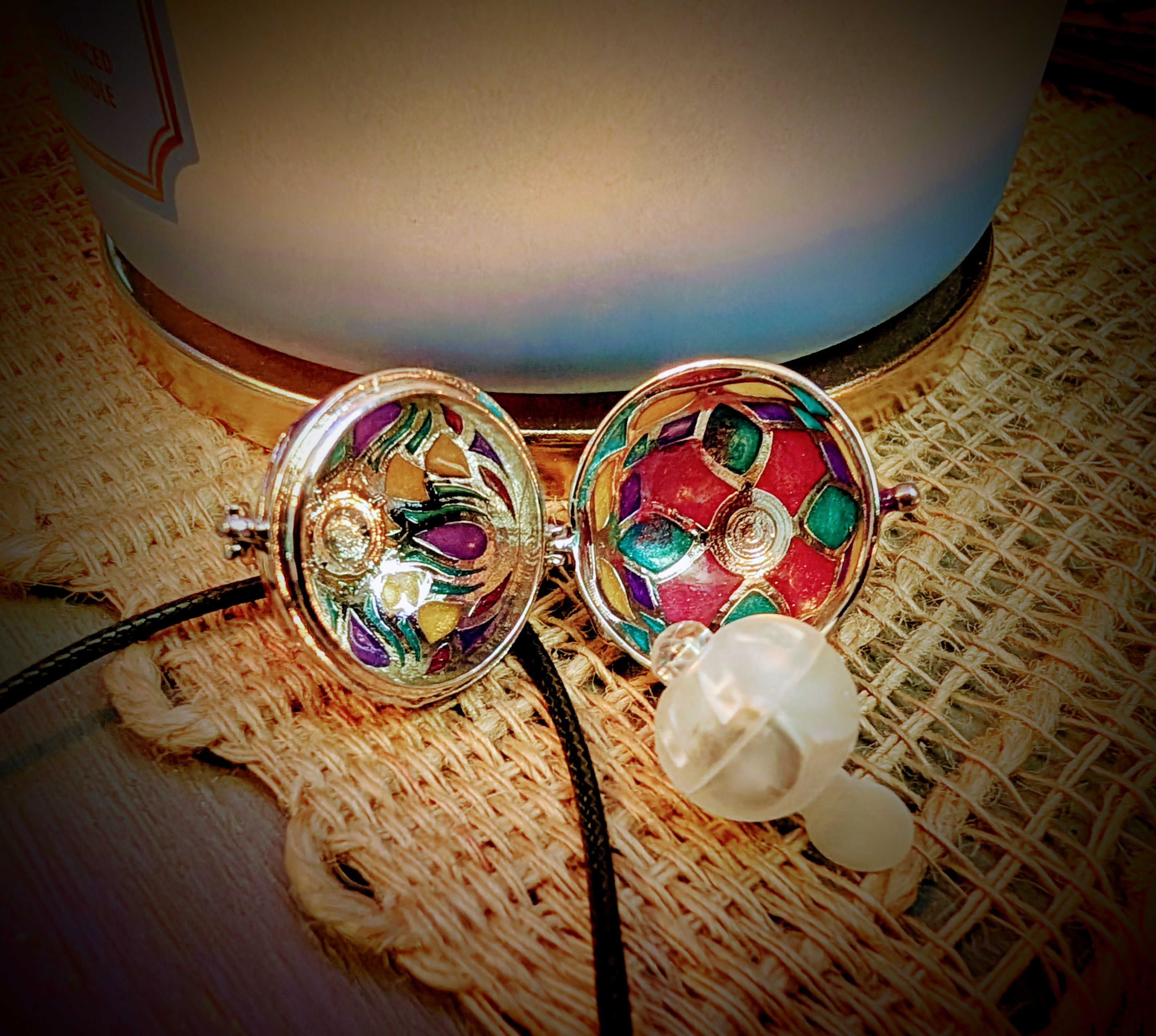 Stained Glass Glow Pendant