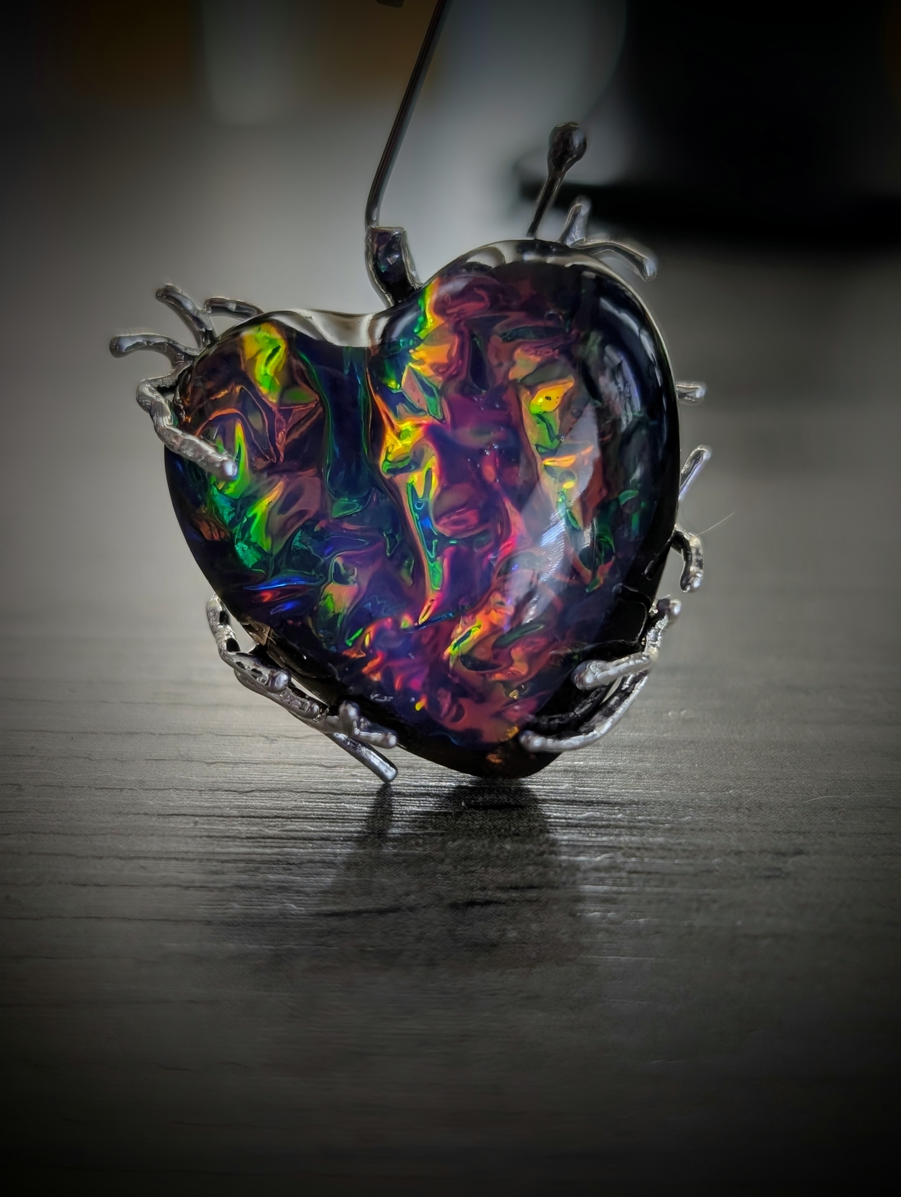 Dragon Scale Heart Pendant
