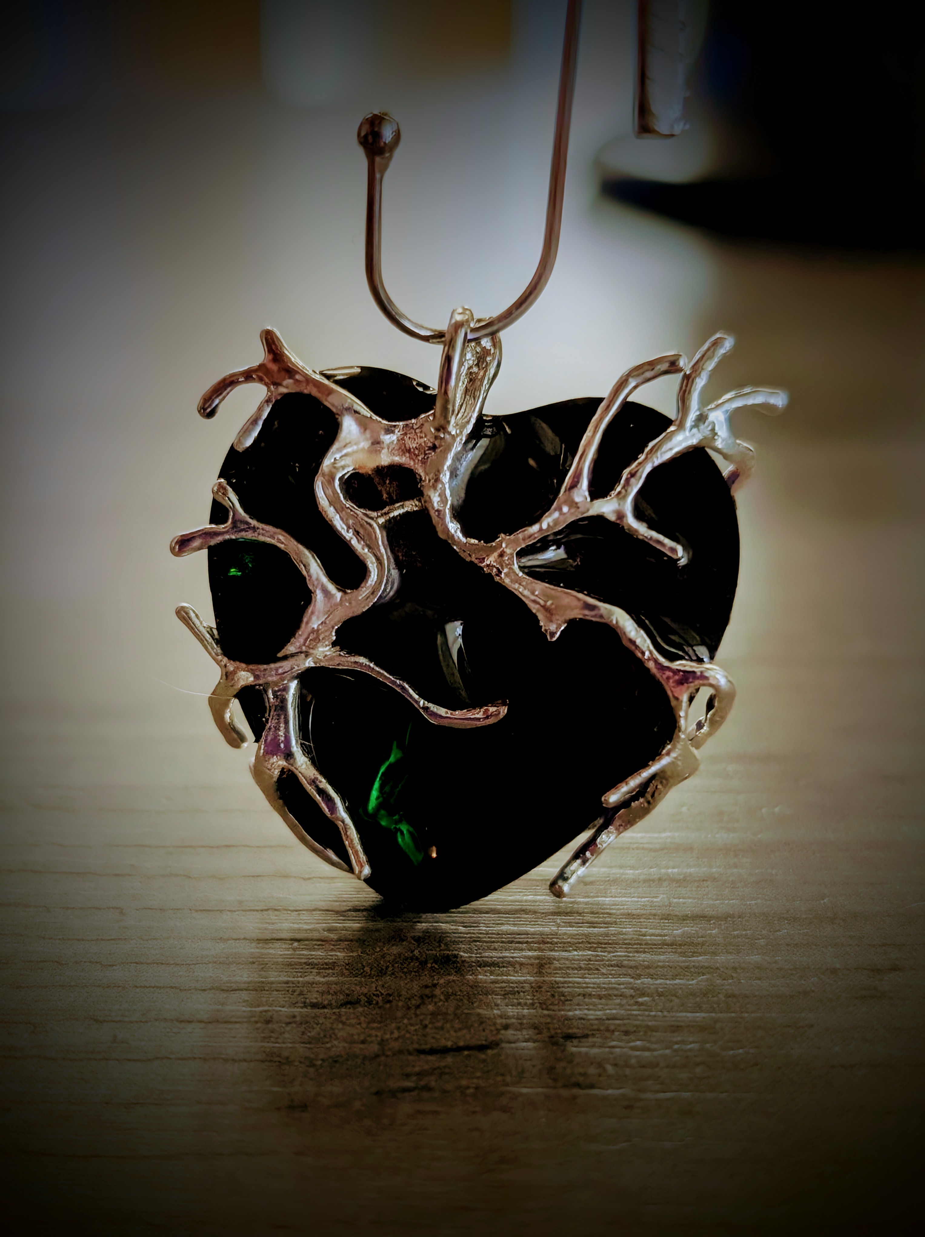 Dragon Scale Heart Pendant
