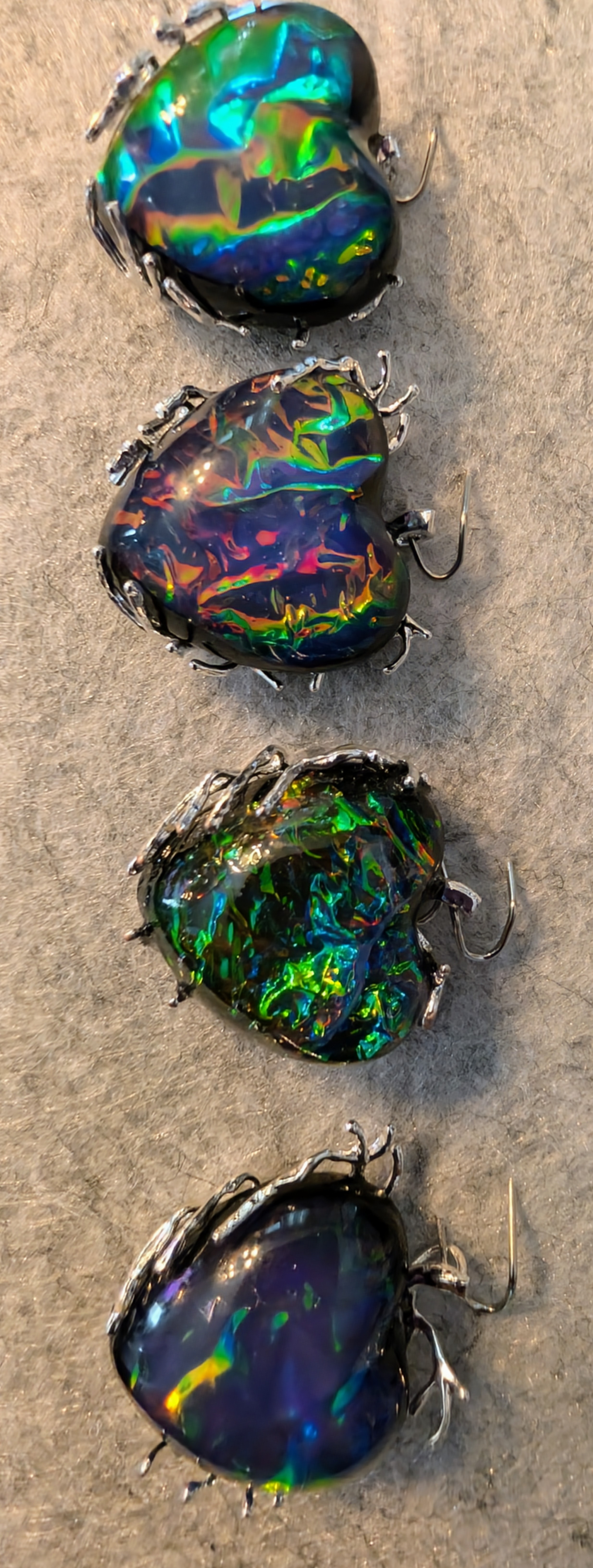 Dragon Scale Heart Pendant