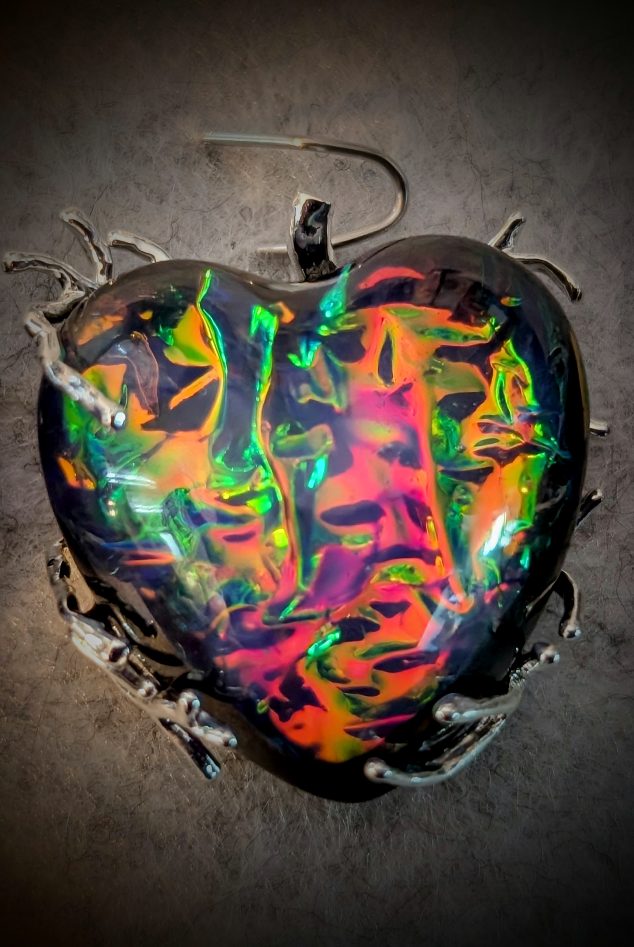 Dragon Scale Heart Pendant
