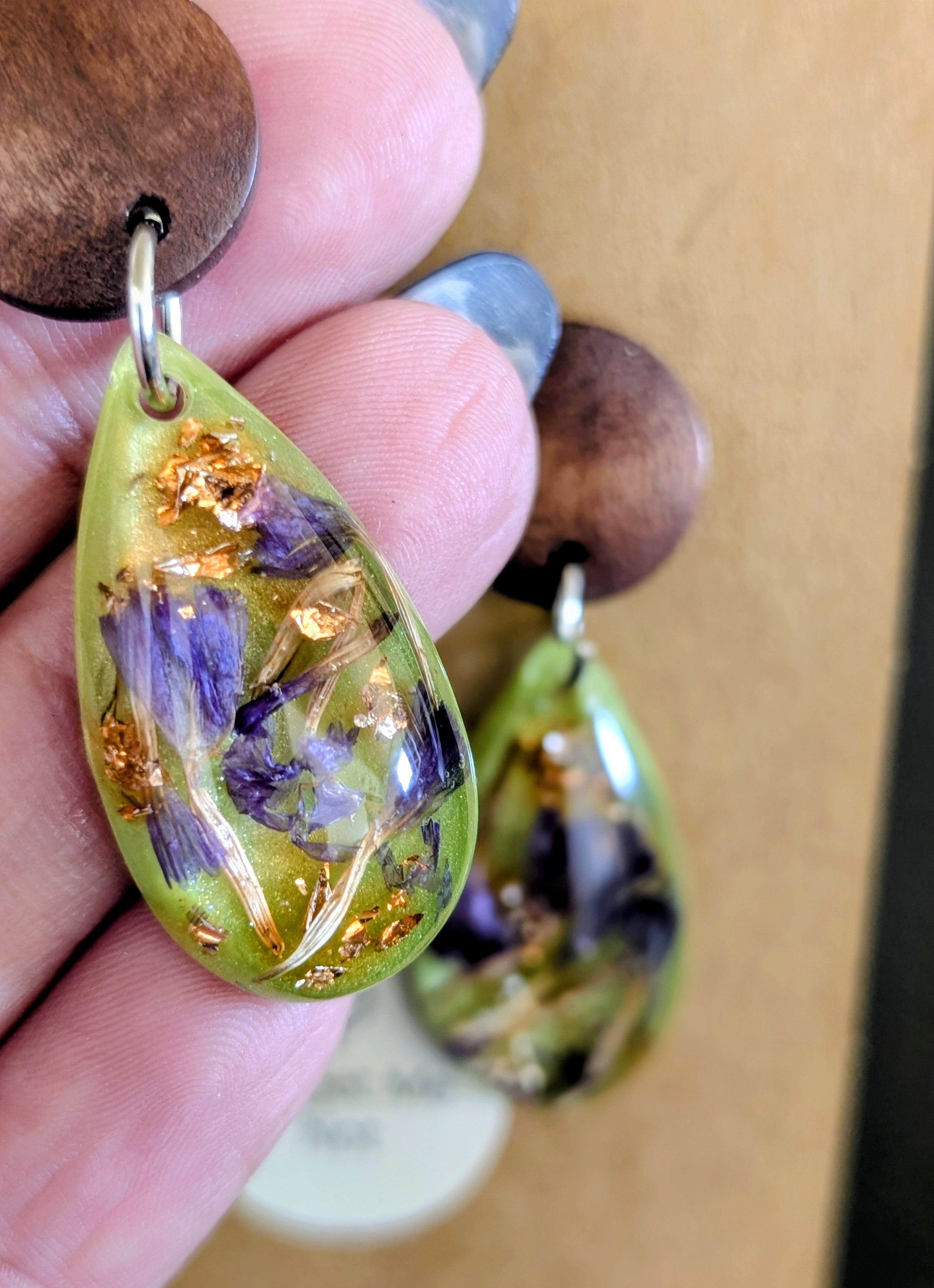 Floral Teardrop Earrings