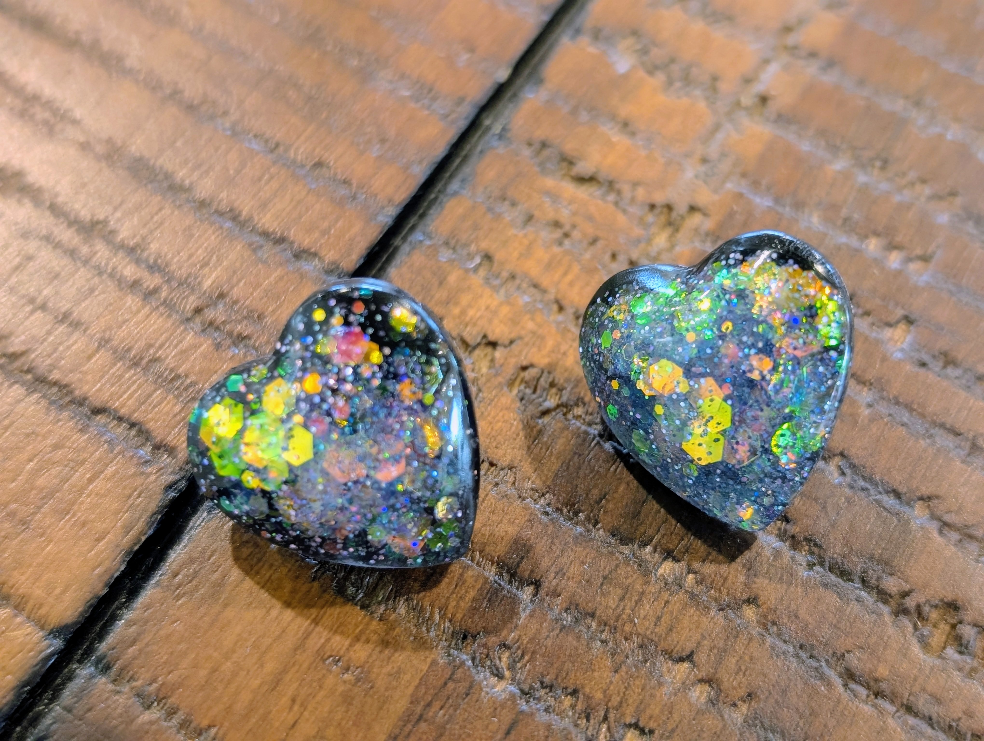 Color Shifting Resin Unicorn Heart Necklace