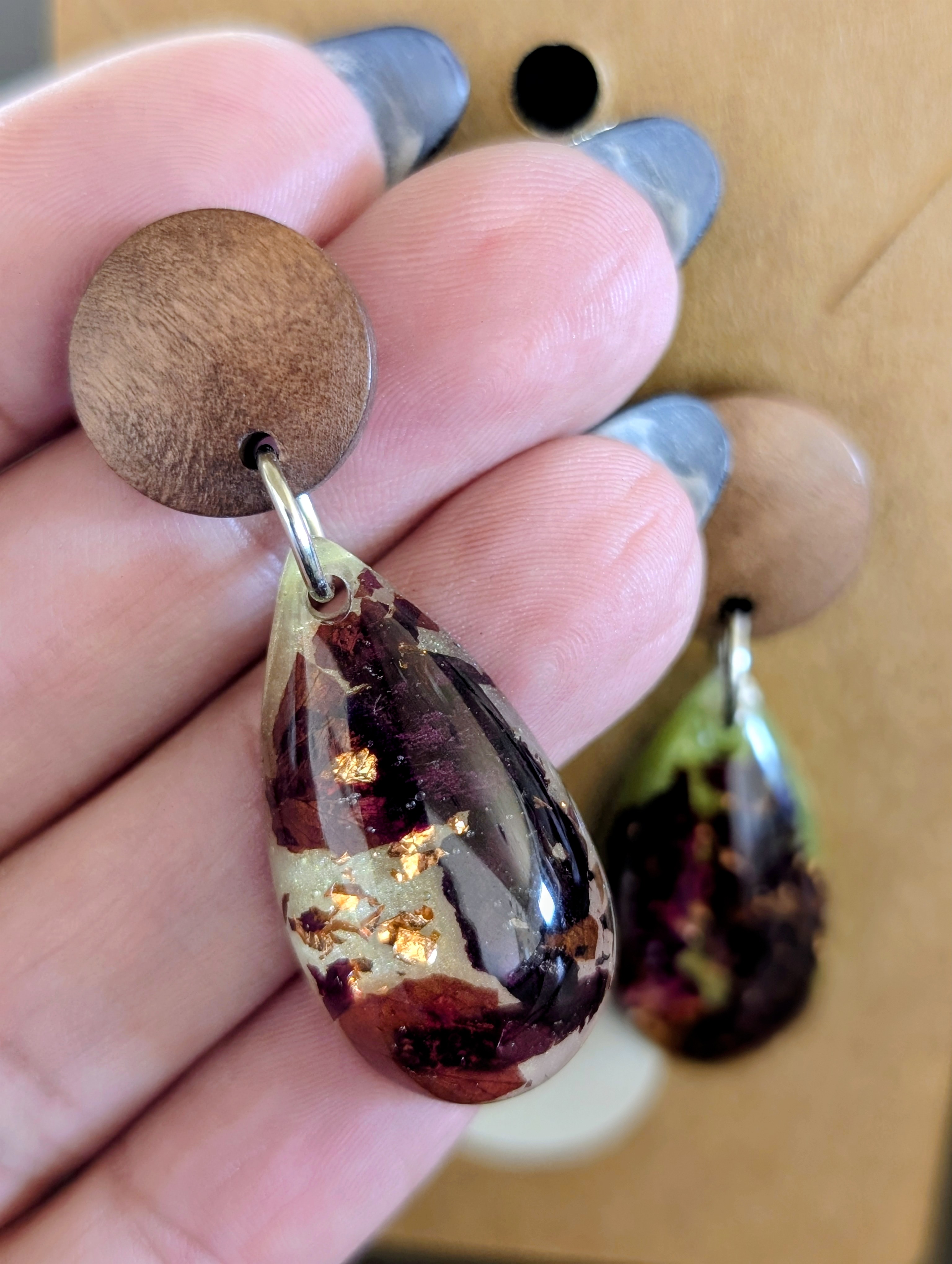 Floral Teardrop Earrings