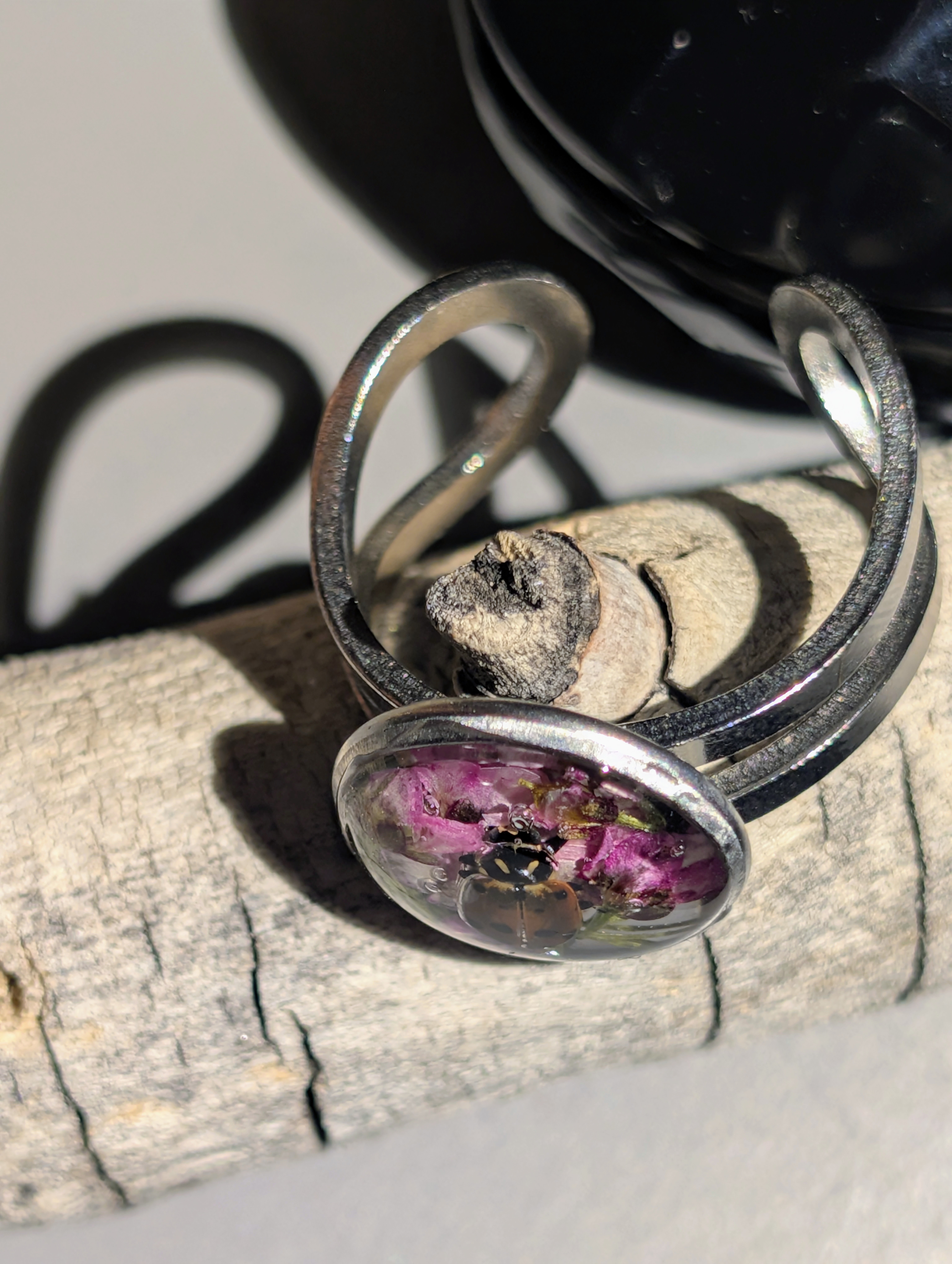 Ladybug and Sweet Alyssum Jewelry 