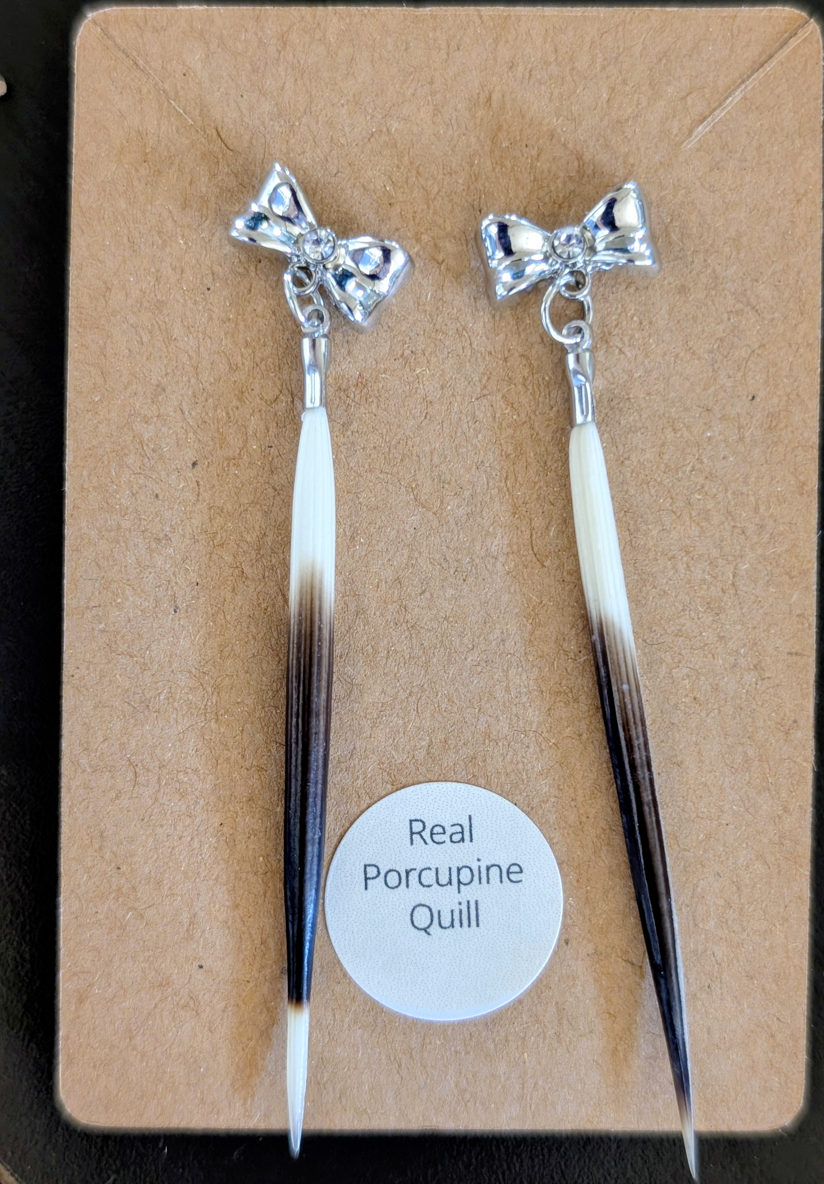 Genuine Porcupine Quill Earrings