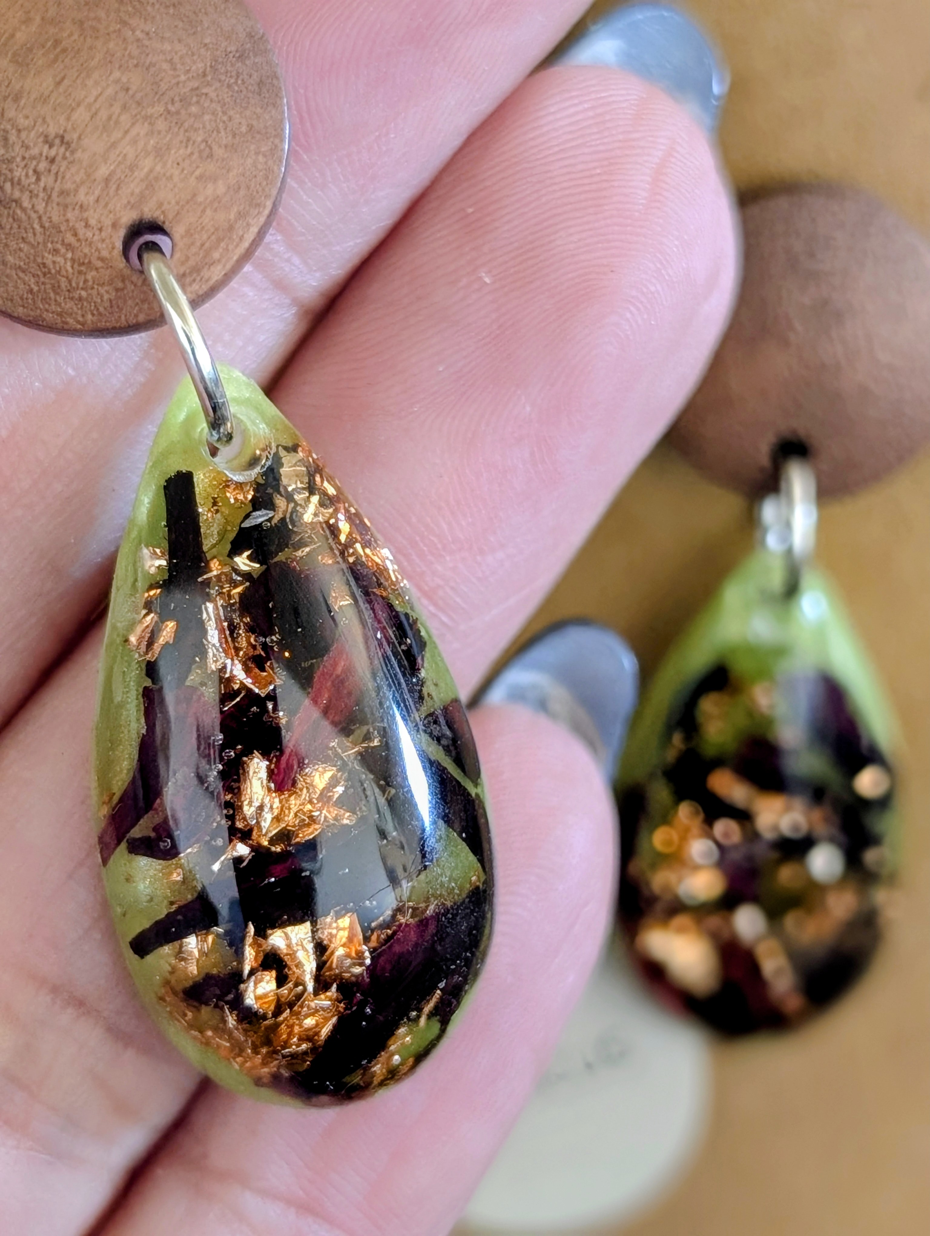 Floral Teardrop Earrings