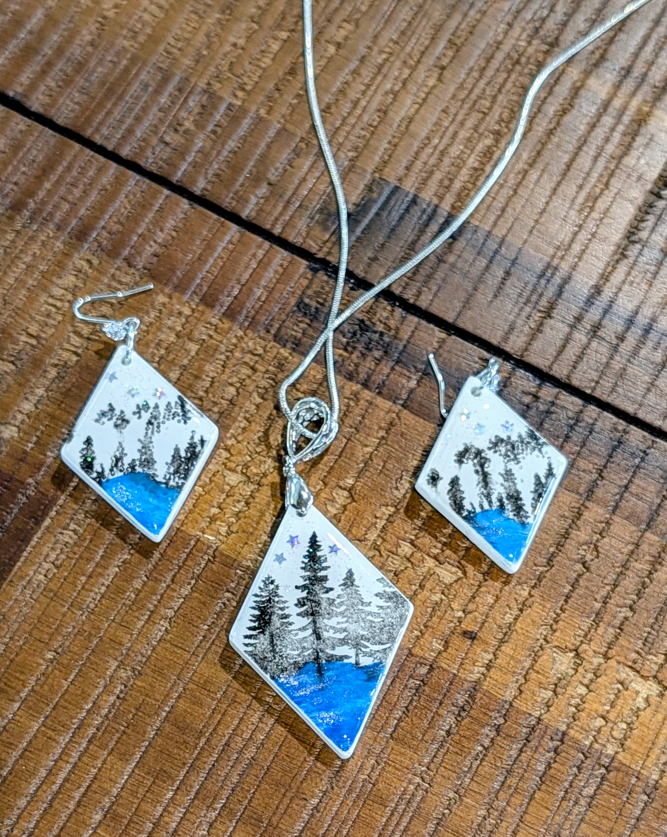 Forest Tree Jewelry Set