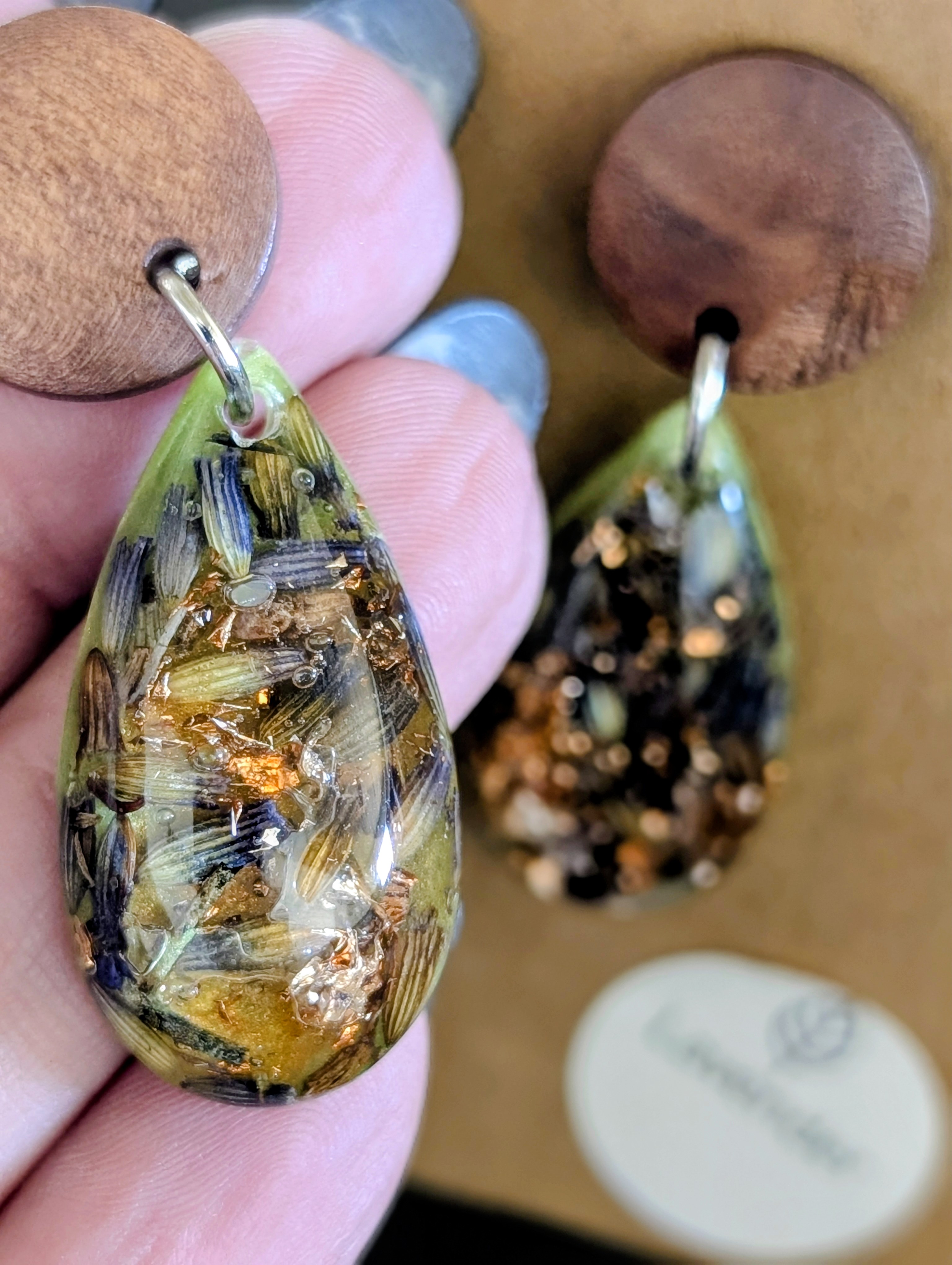 Floral Teardrop Earrings