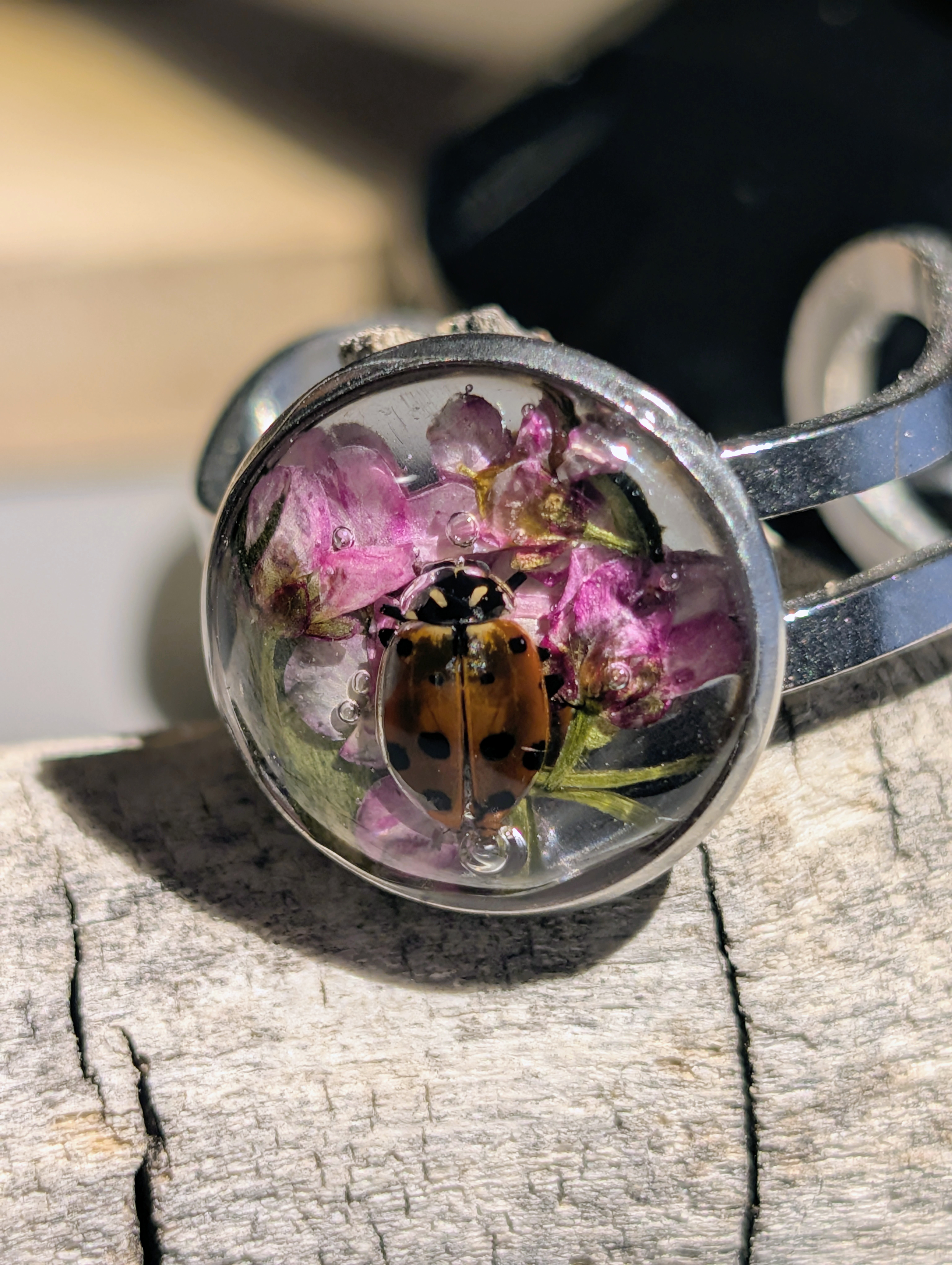 Ladybug and Sweet Alyssum Jewelry 