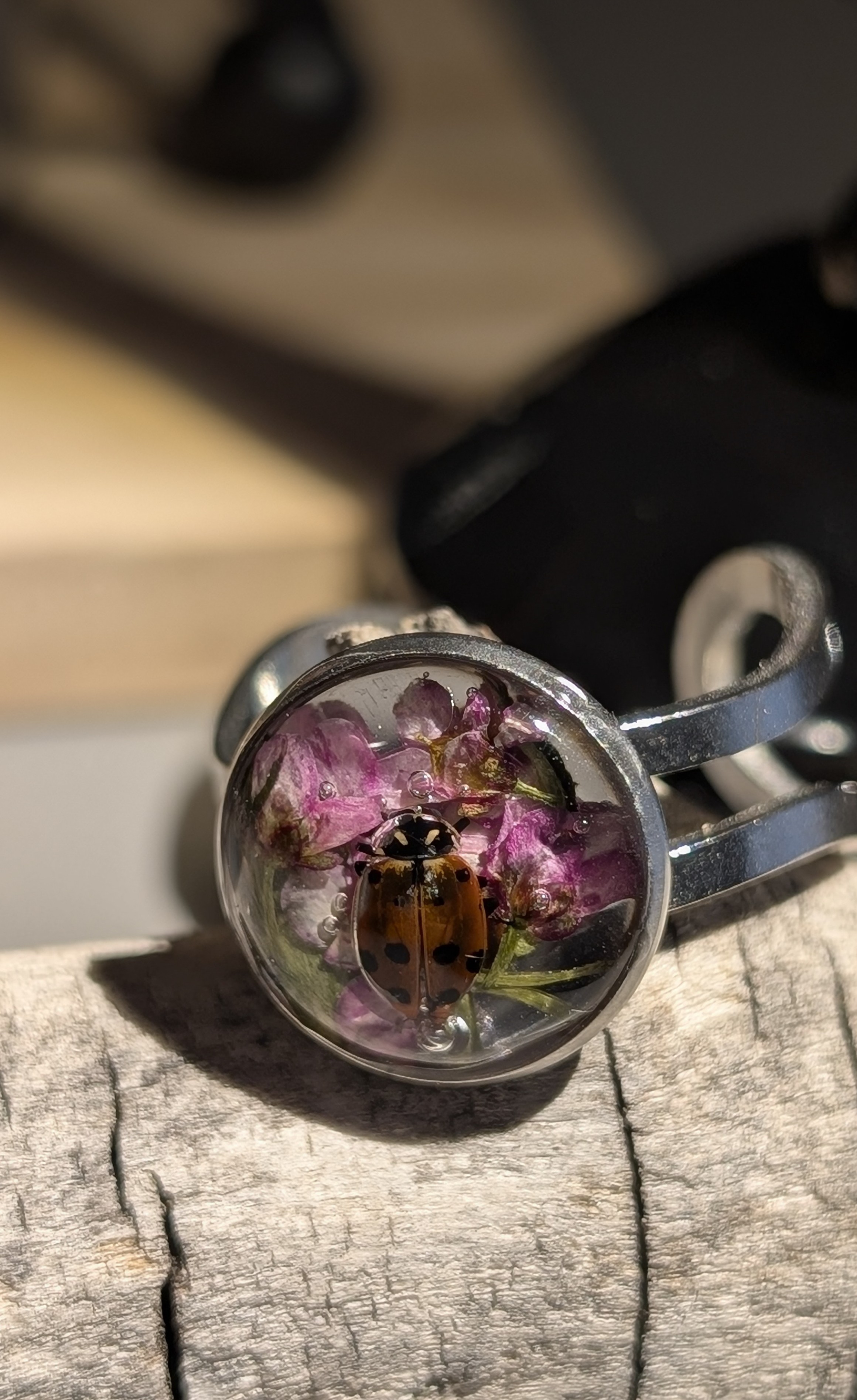 Ladybug and Sweet Alyssum Jewelry 