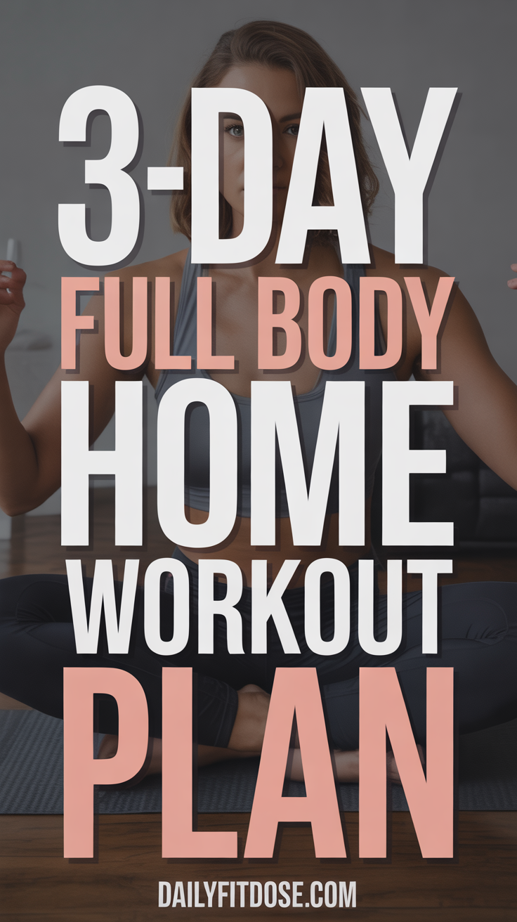 3-Day Full Body Home Workout Program