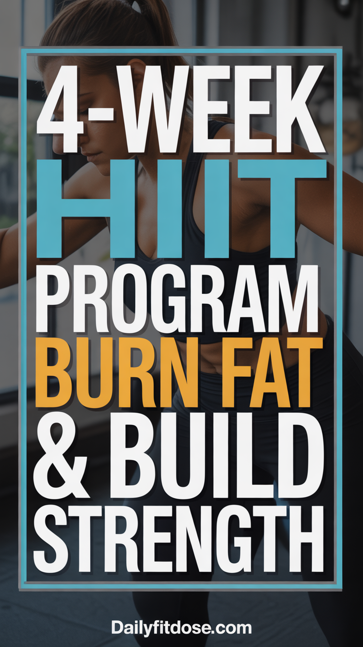 4-Week HIIT Program – Burn Fat & Build Strength Fast (No Equipment)