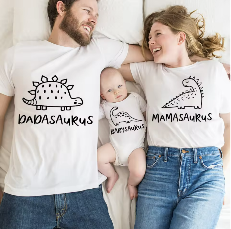 Family Dinosaur Matching Outfit Set
