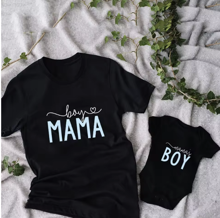 Mama and Boy Matching Outfit Set
