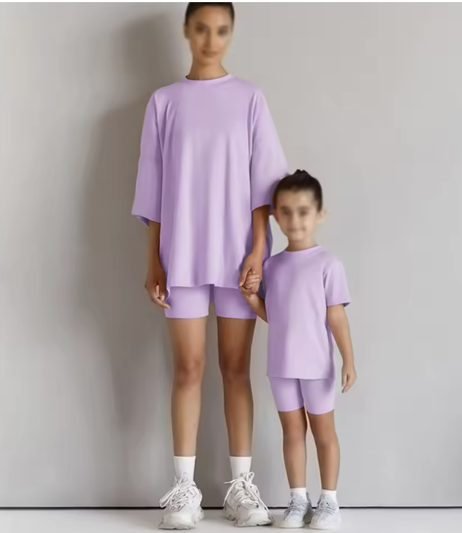 Matching Family Lavender Loungewear Set