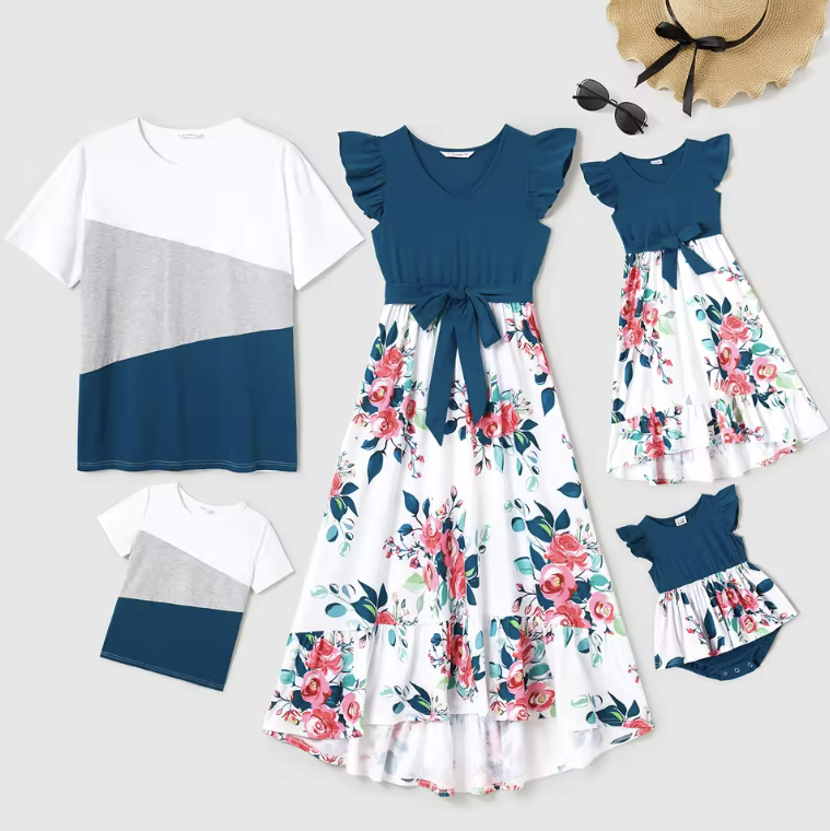 Family Matching Floral Outfits